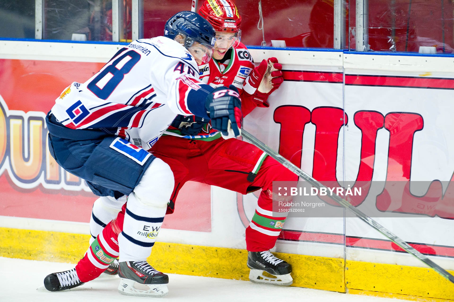 Linköpings Daniel Rahimi och Modos Emil Pettersson