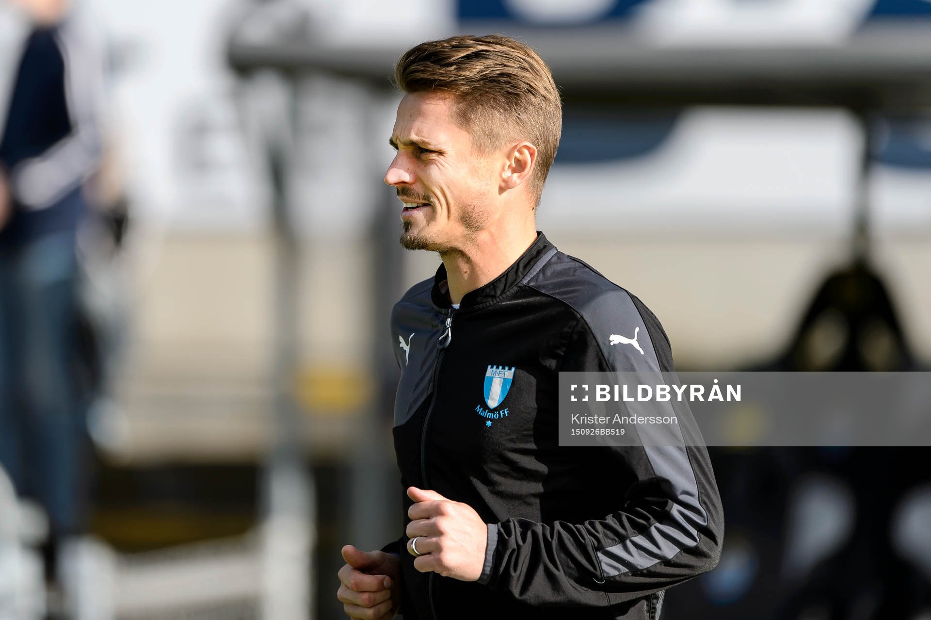 Malmös Markus Rosenberg före fotbollsmatchen i
