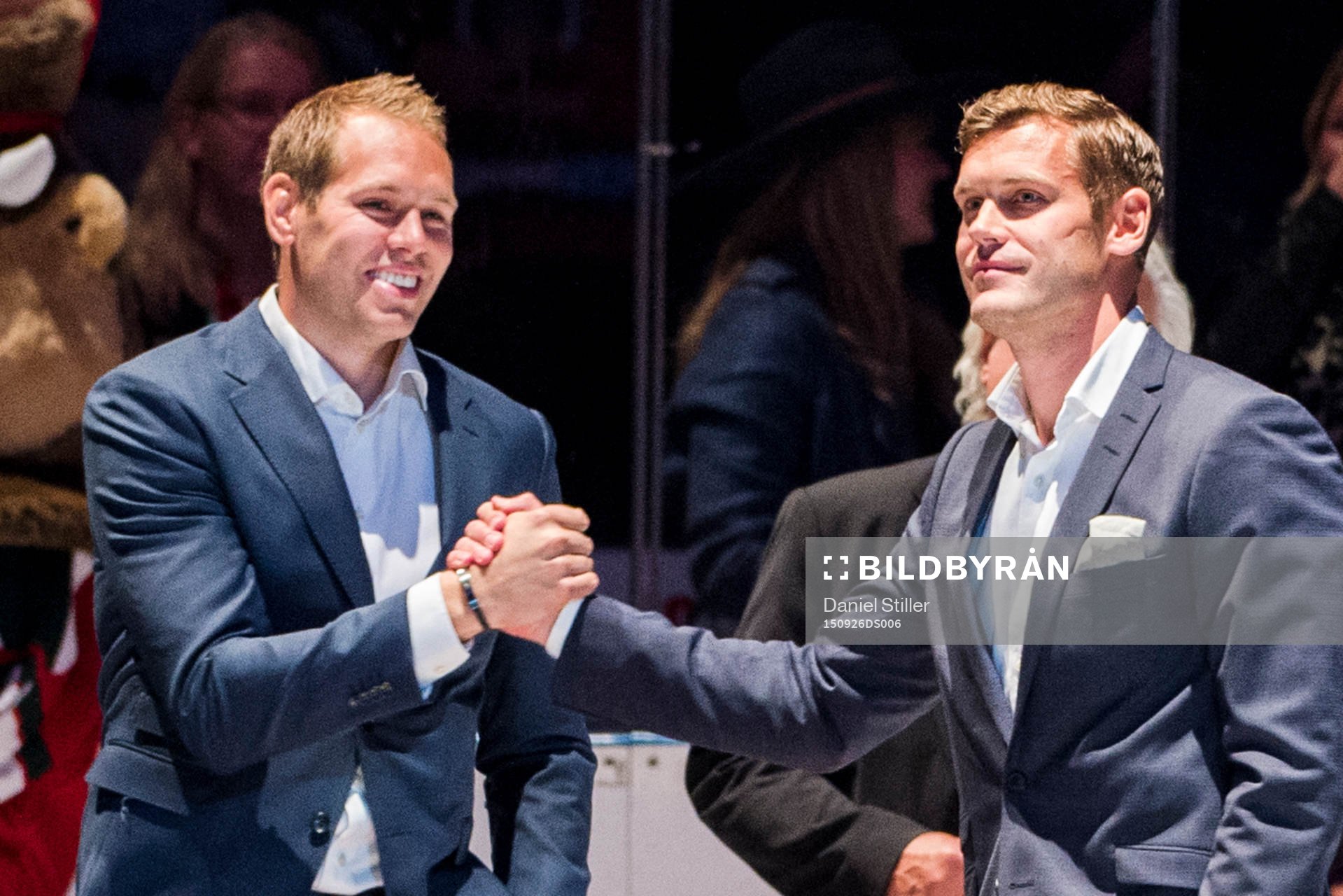 Frölundas tidigare spelare Magnus Kahnberg och Christian