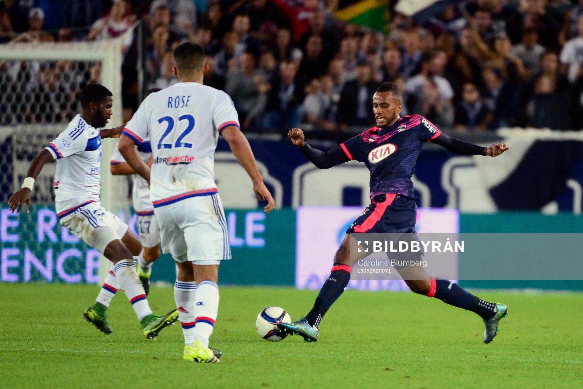  Fotboll, Ligue 1, Bordeaux - Lyon: Isaac Kiese Thelin - 26.09.2015 - Bordeaux / Lyon  - 8eme journee de Ligue 1