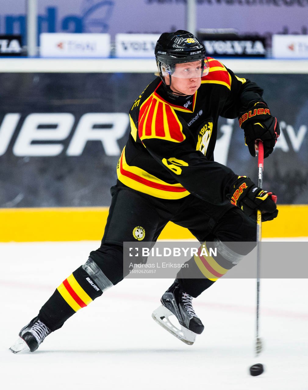 Brynäs Jens Lööke med pucken