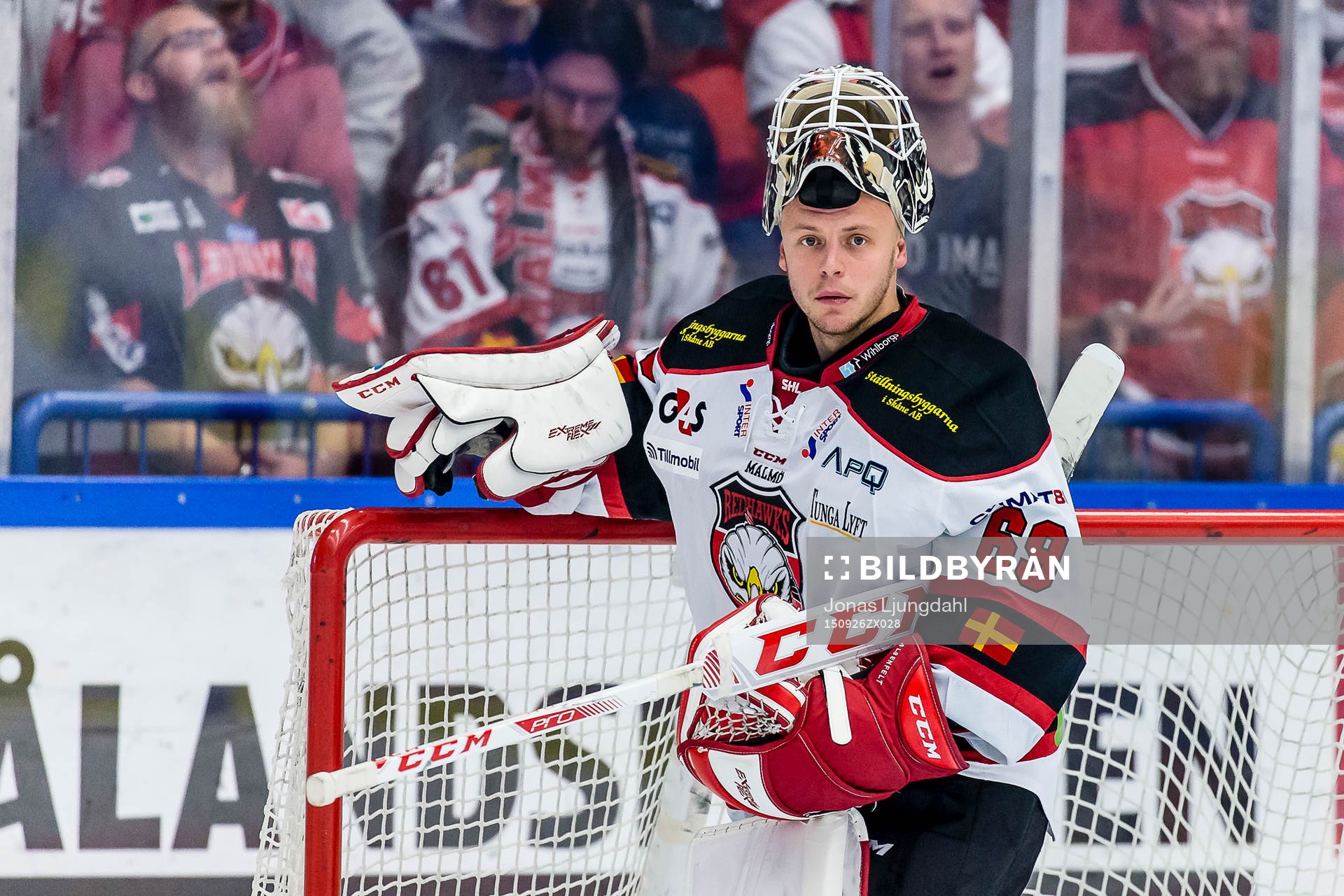 Malmö Redhawks målvakt Oscar Alsenfelt