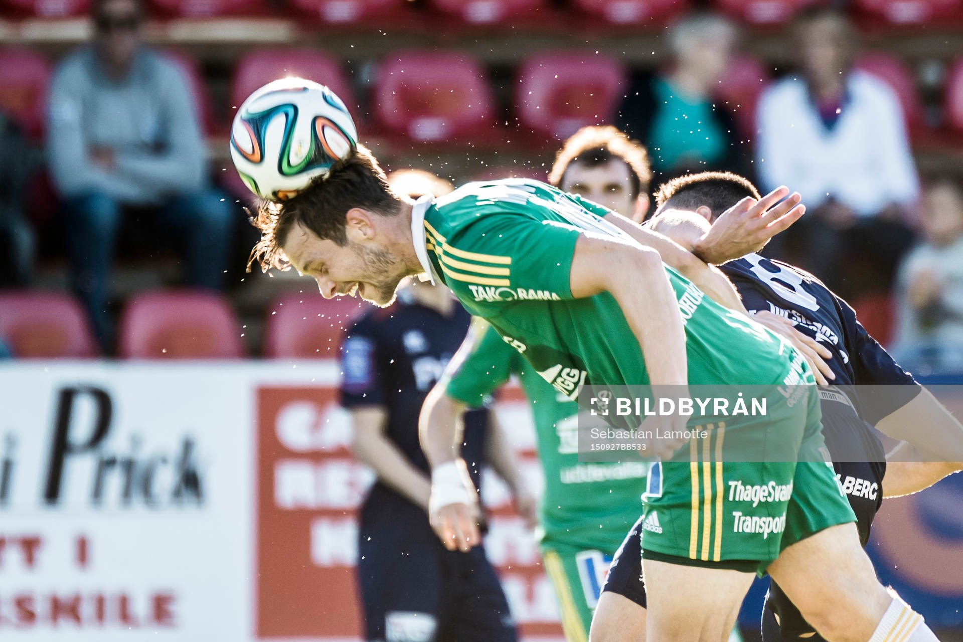 under fotbollsmatchen i Superettan mellan Ljungskile och