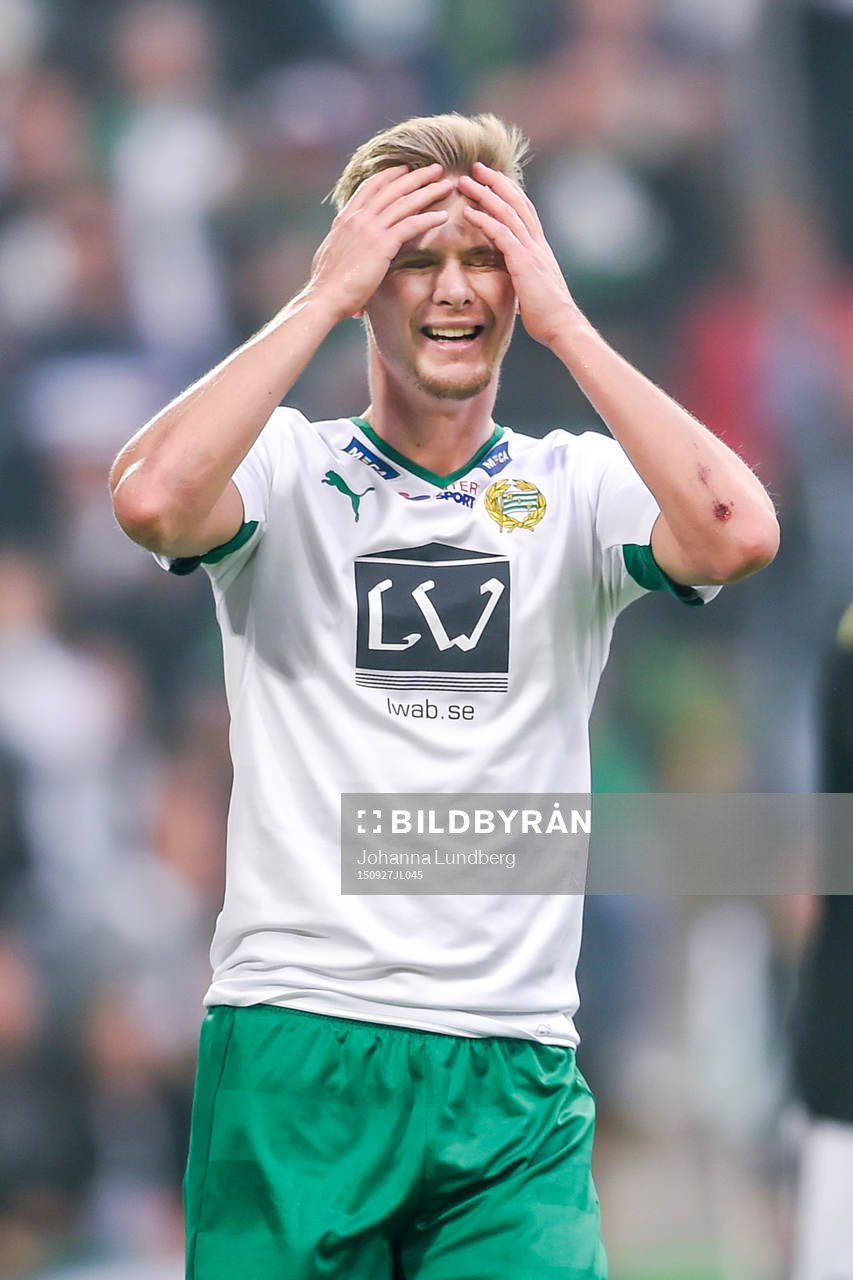 Hammarbys Erik Israelsson deppar