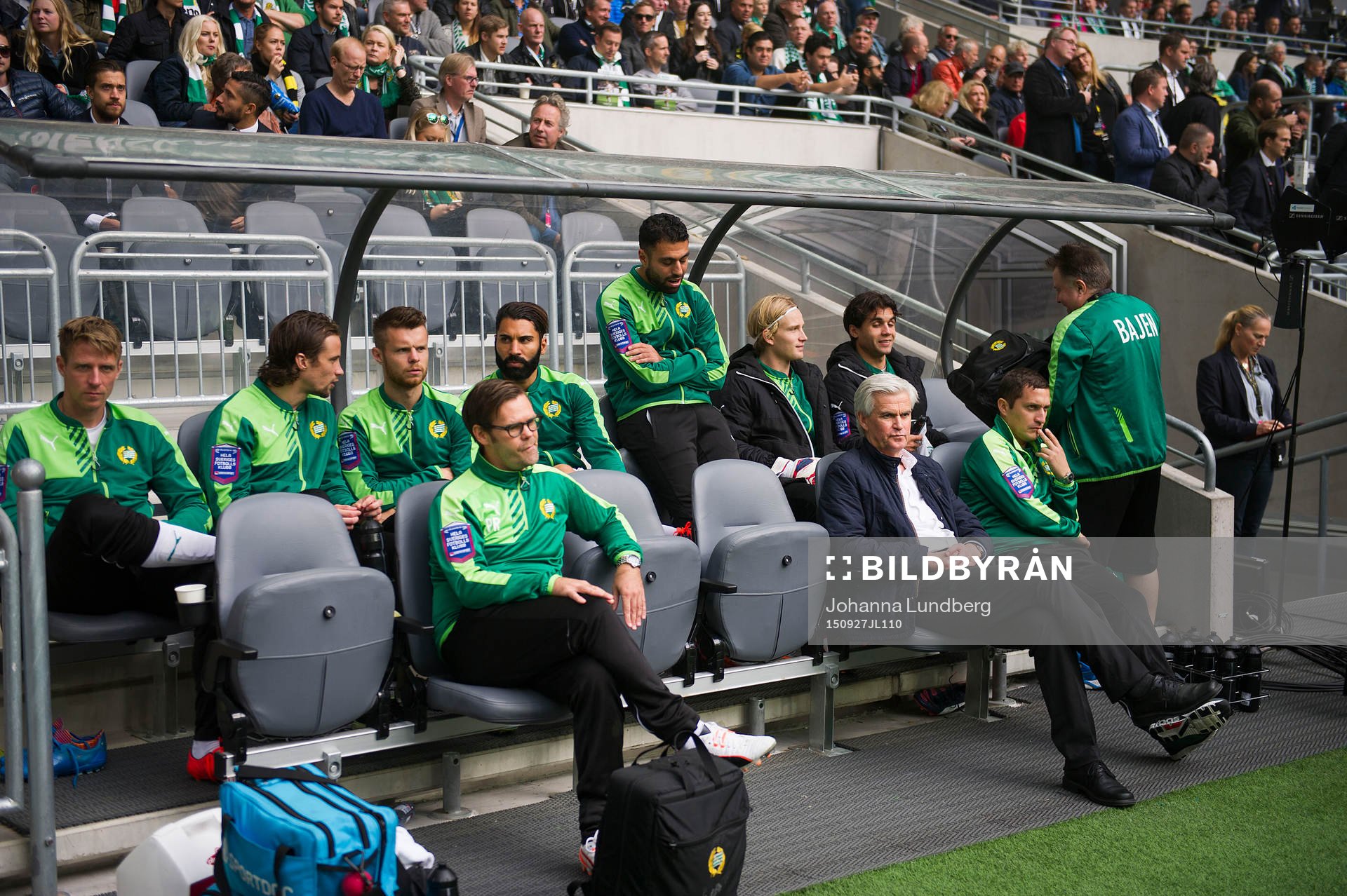 Hammarbys tränare Nanne Bergstrand och assisterande