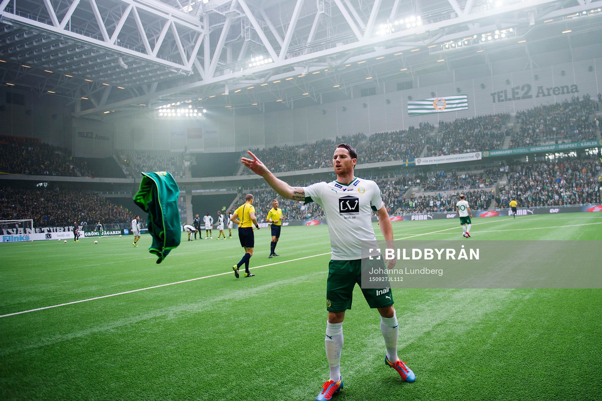 Hammarbys Johan Persson gör sig redo
