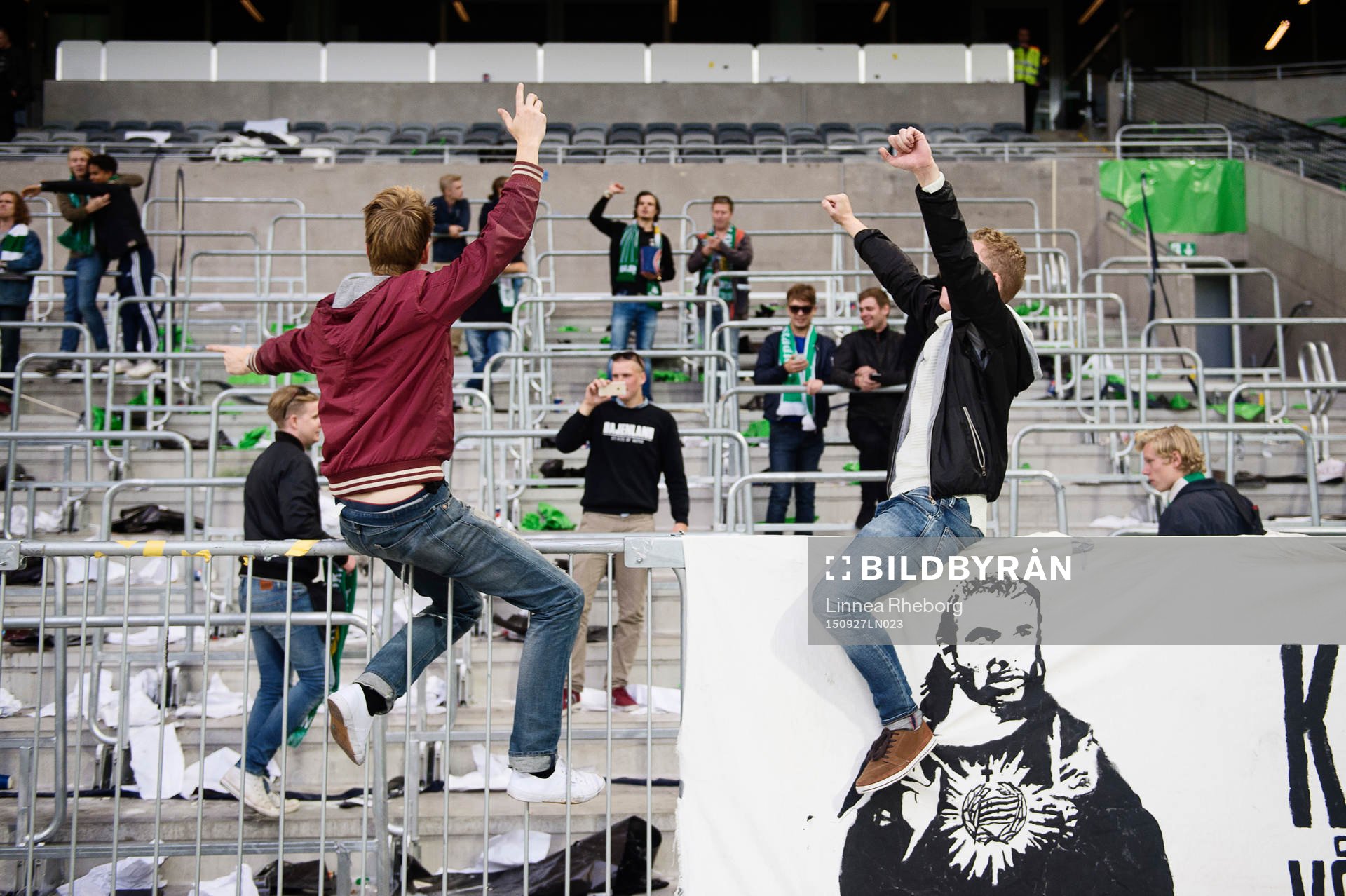 Hammarbys fans jublar