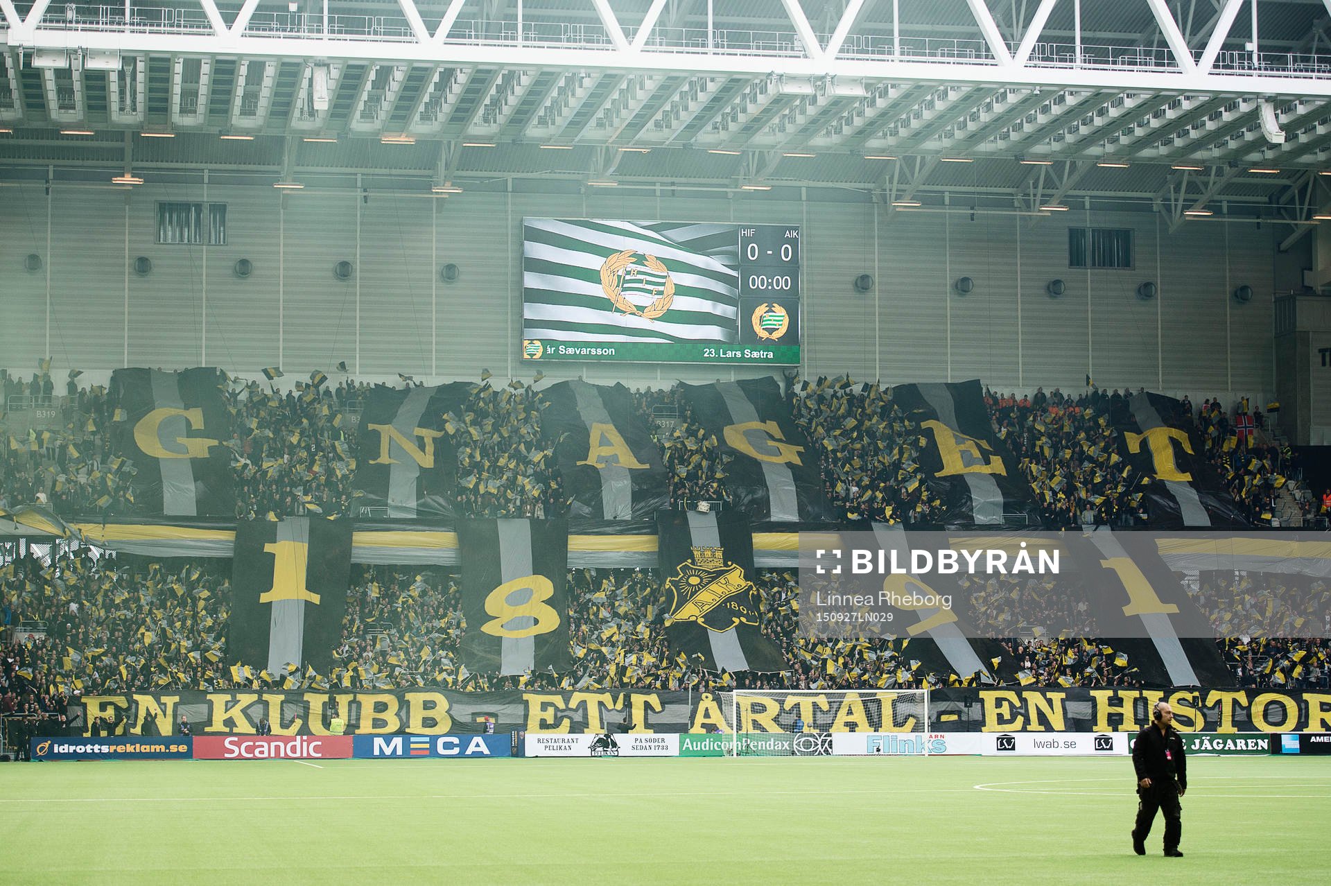 s klack innan fotbollsmatchen i Allsvenskan mellan Hammarby