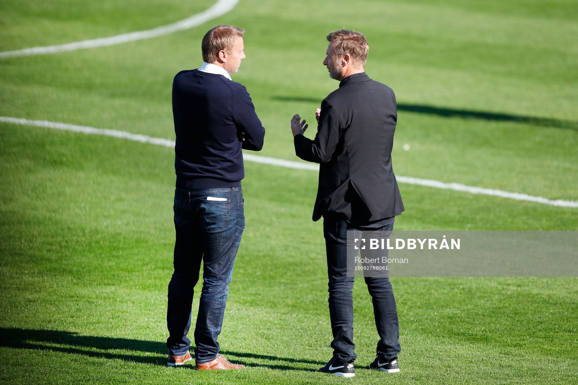 Falkenbergs Tränare Hasse Eklund och Häckens tränare
