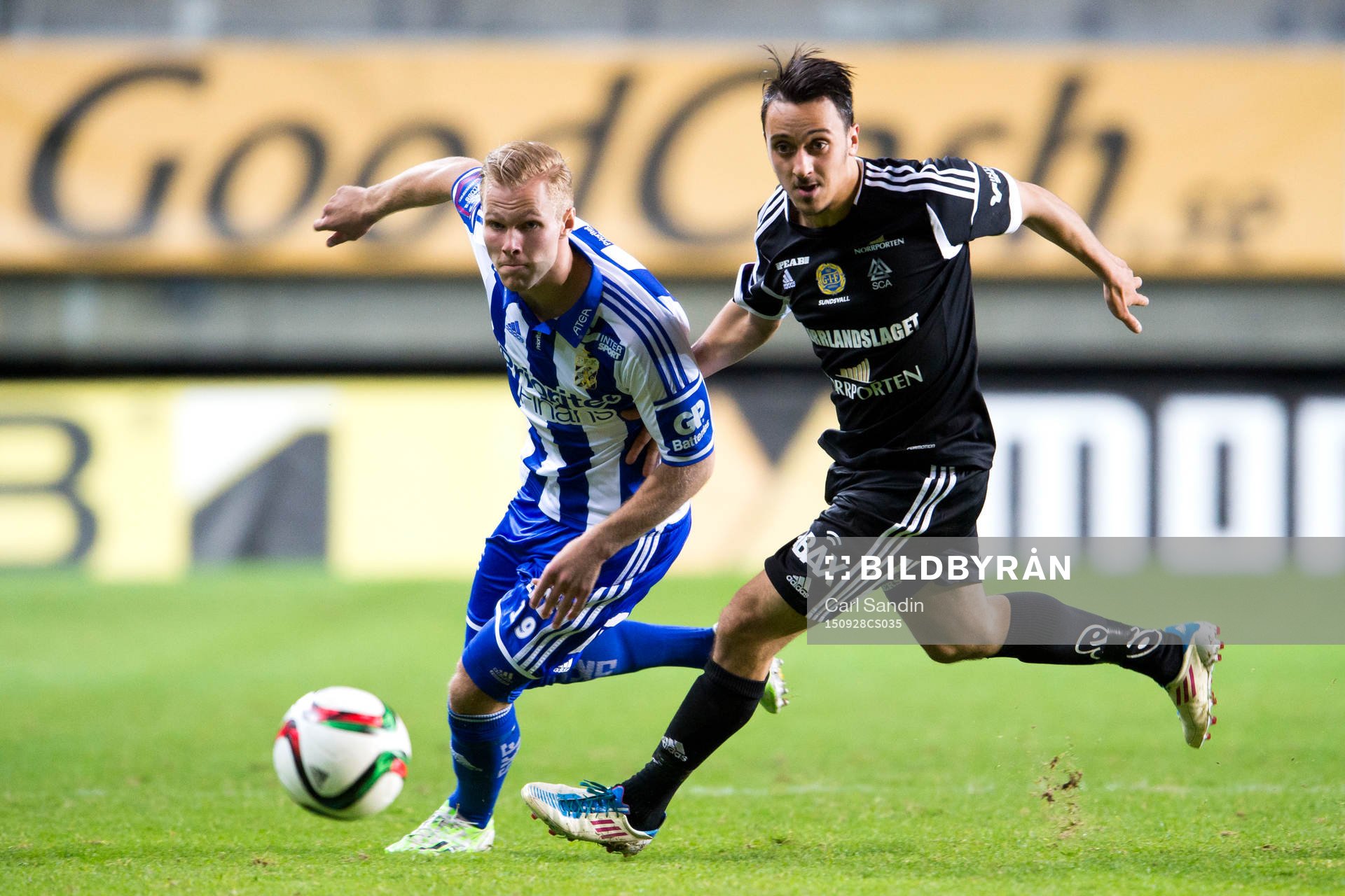 IFK Göteborgs Gustav Engvall och Sundsvalls Adam Chennoufi