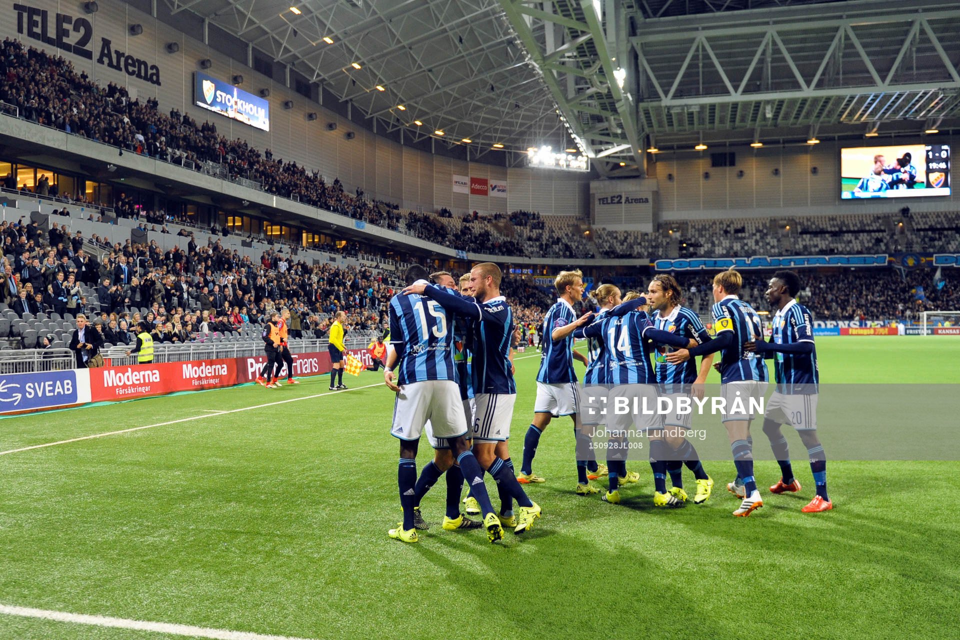 Djurgårdens Kerim Mrabti jublar