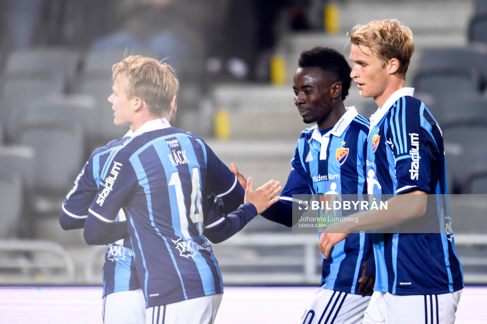 Djurgårdens Sam Johnson jublar