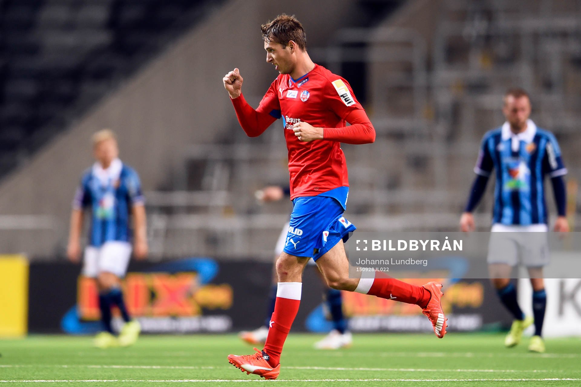 Helsingborgs Arnór Smárason jublar