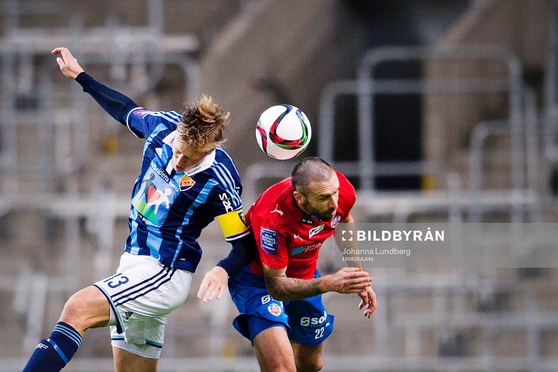 Djurgårdens Emil Bergström och Helsingborgs Rade Prica