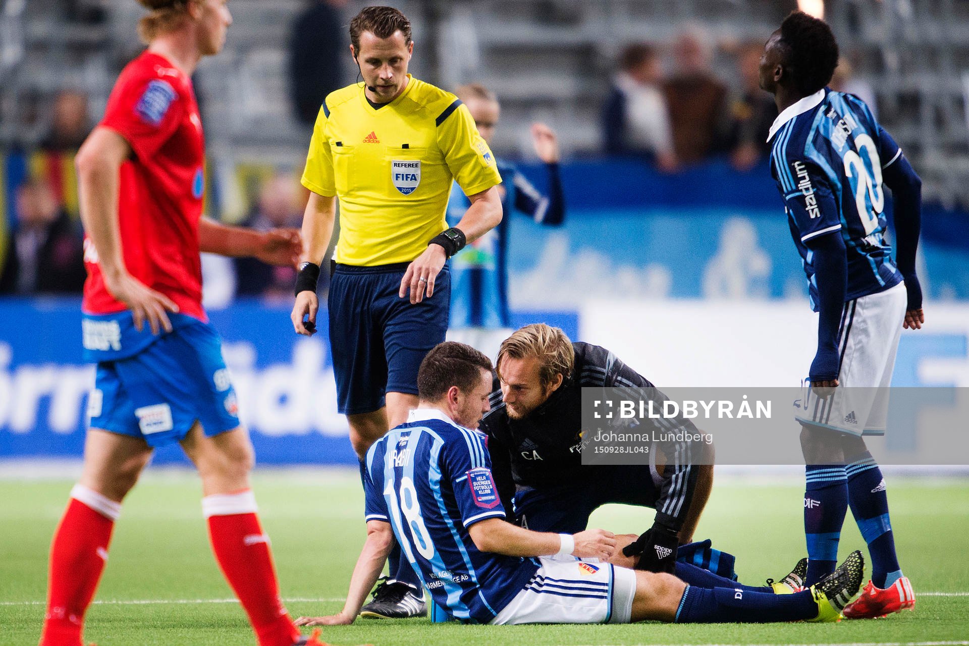 Djurgårdens Kerim Mrabti skadas