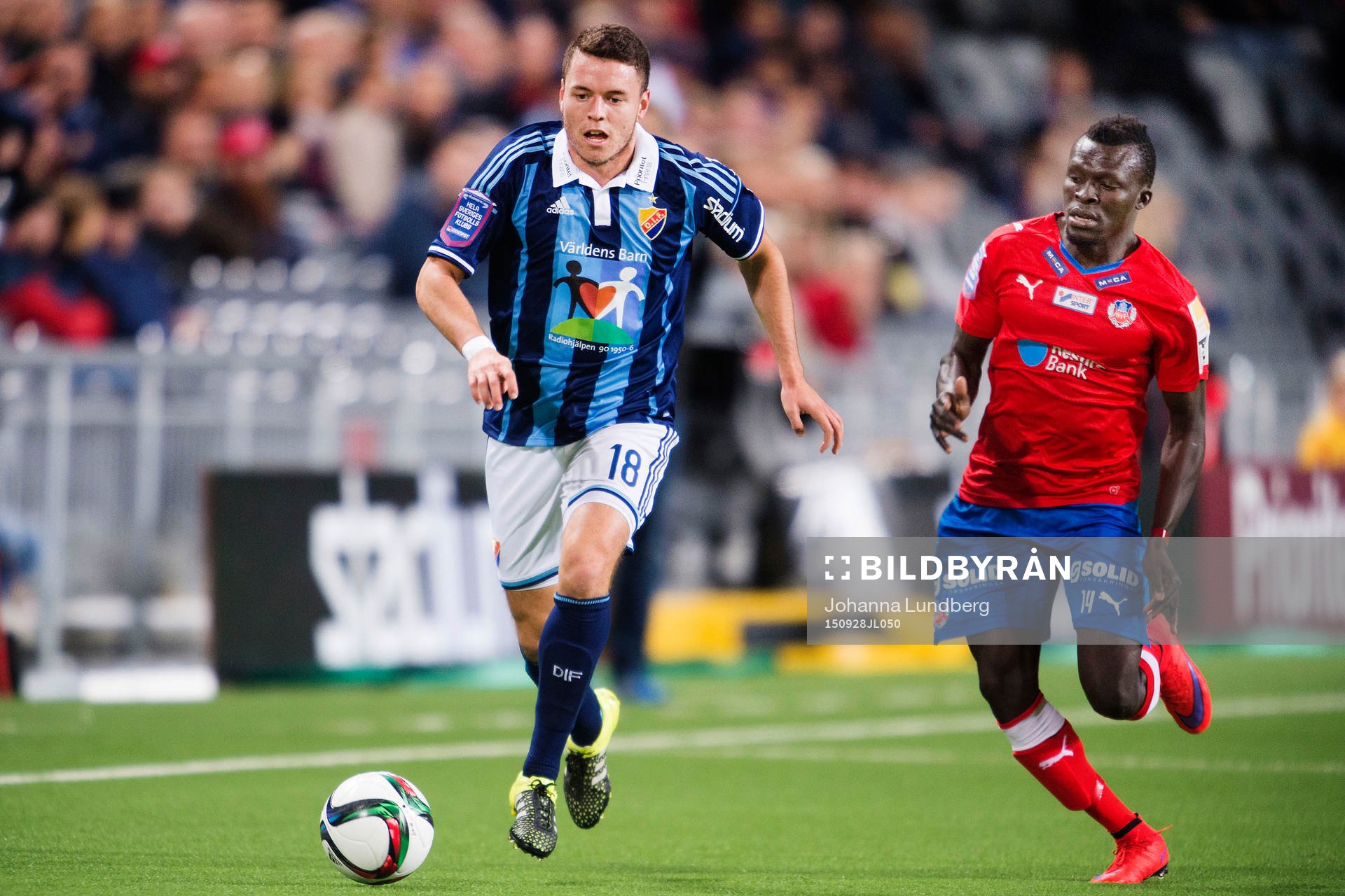 Djurgårdens Kerim Mrabti och Helsingborgs Lalawélé