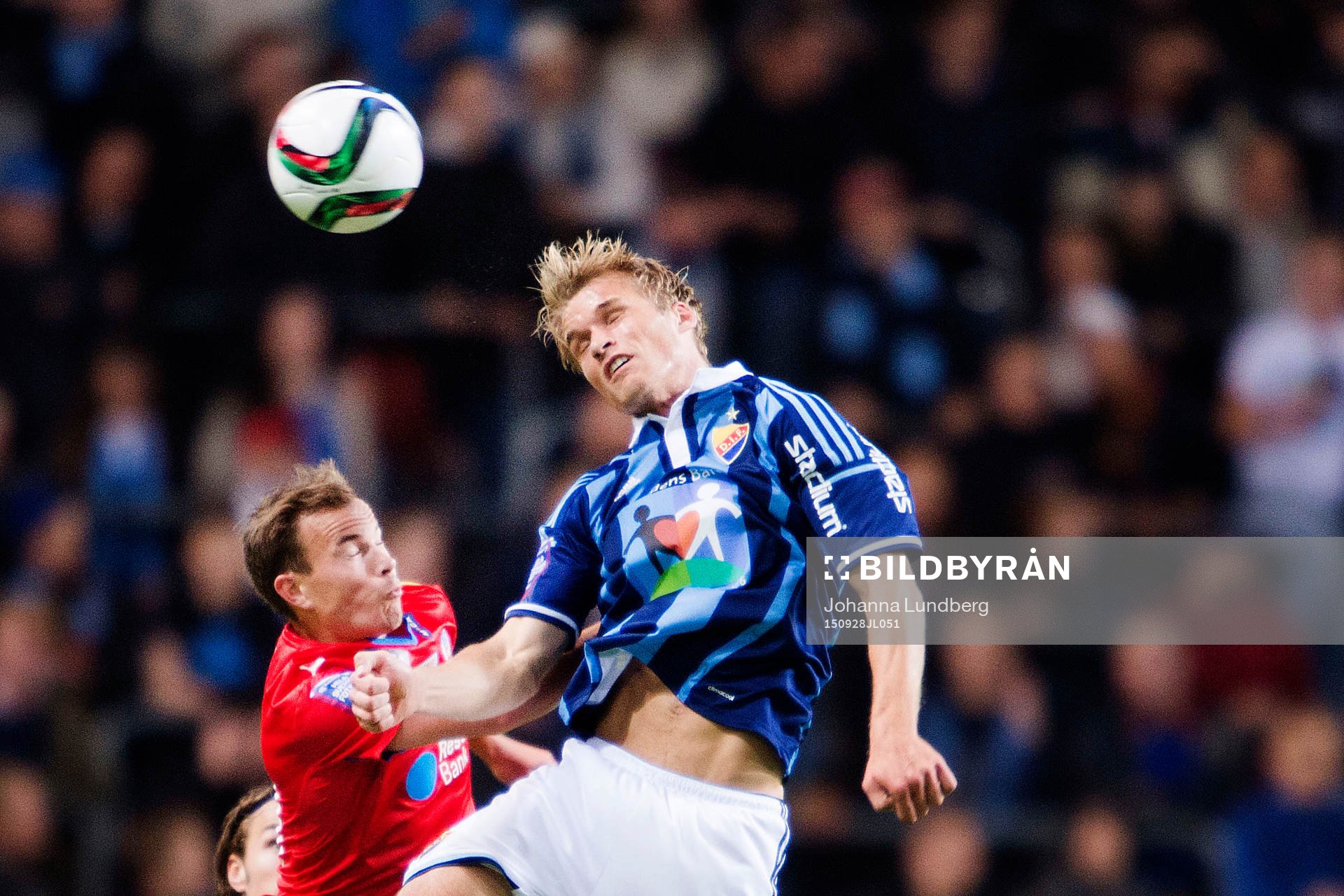 Helsingborgs Anton Wede och Djurgårdens Sebastian Andersson