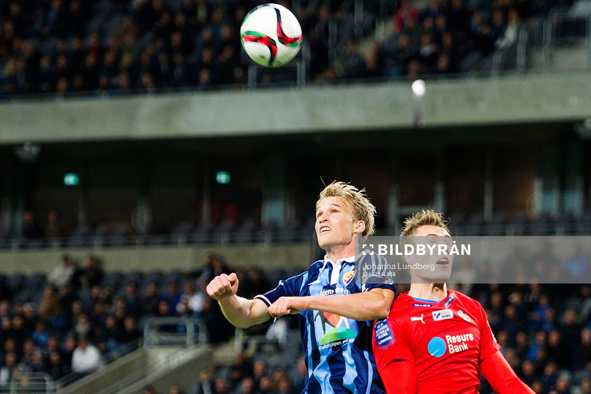 Djurgårdens Sebastian Andersson och Helsingborgs Frederik
