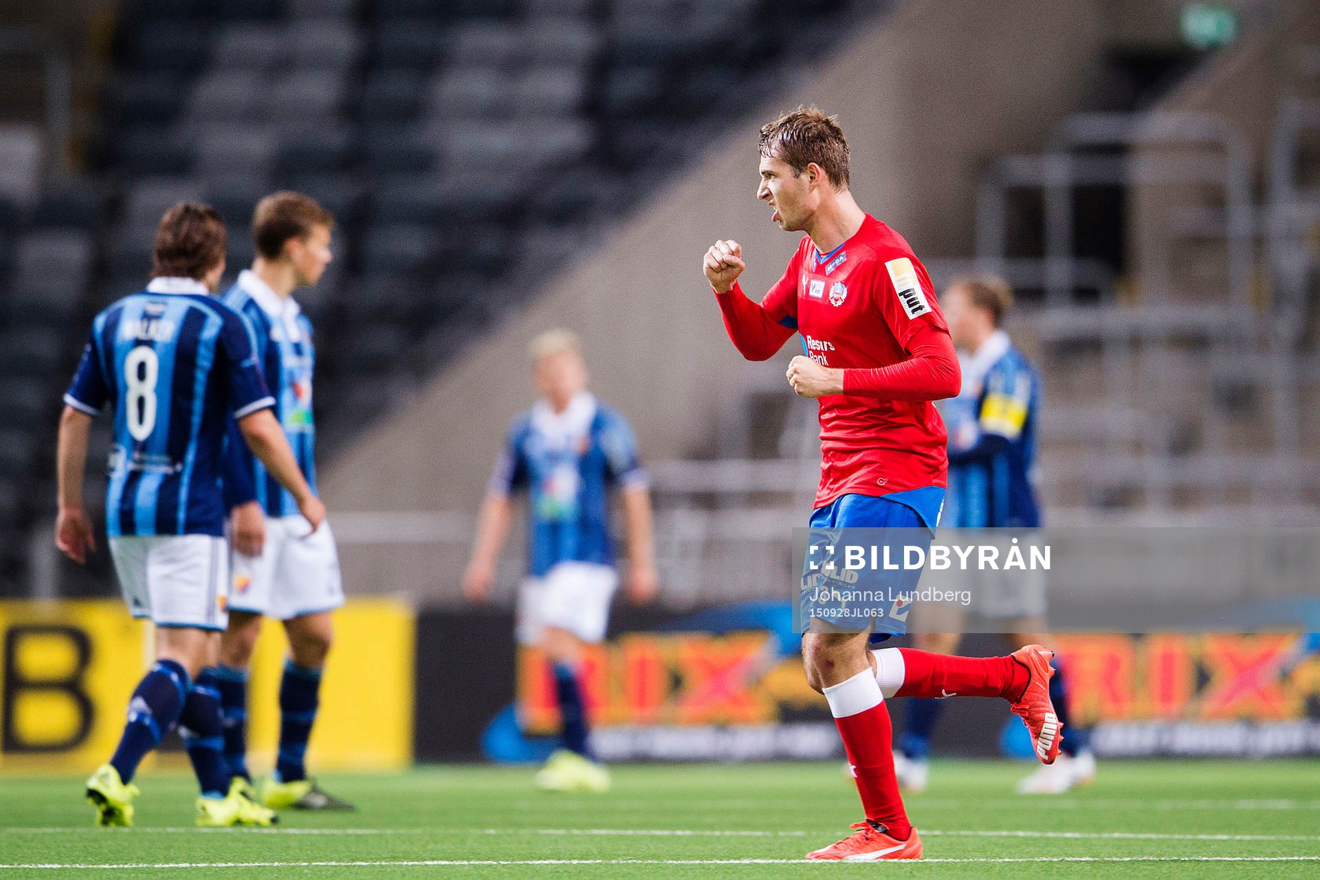 Helsingborgs Arnór Smárason jublar