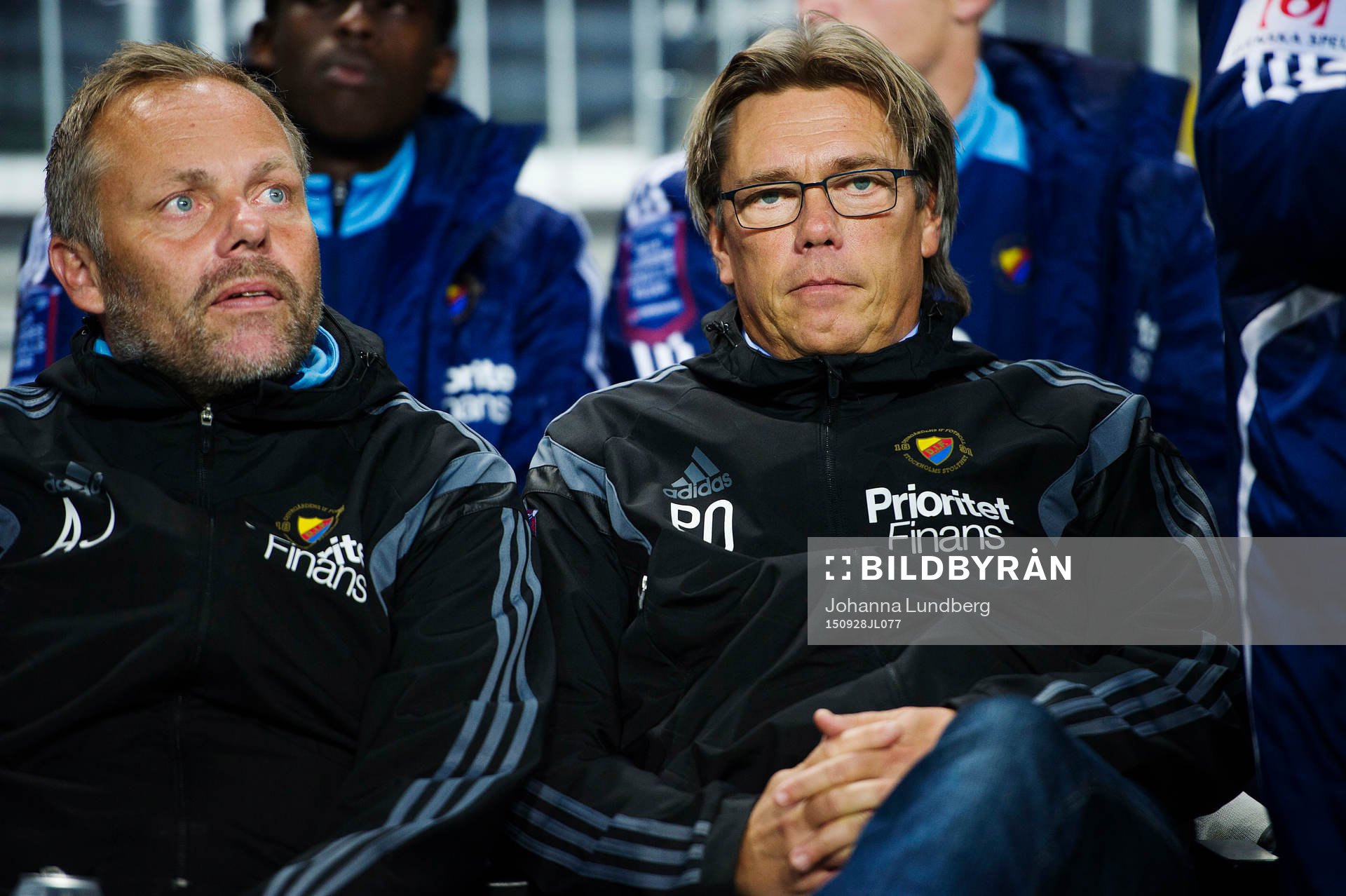 Djurgårdens assisterande tränare Anders Johansson och