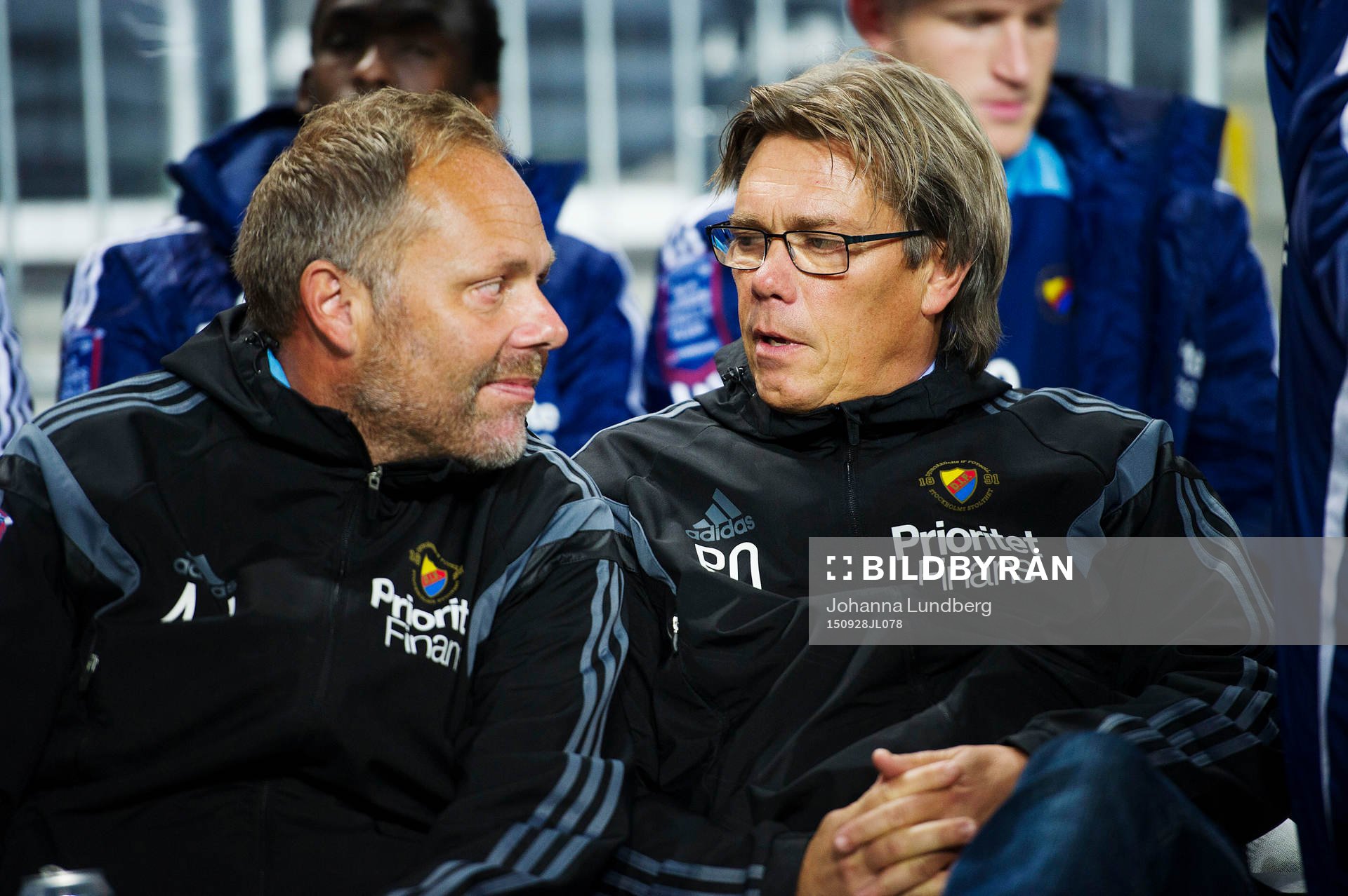 Djurgårdens assisterande tränare Anders Johansson och