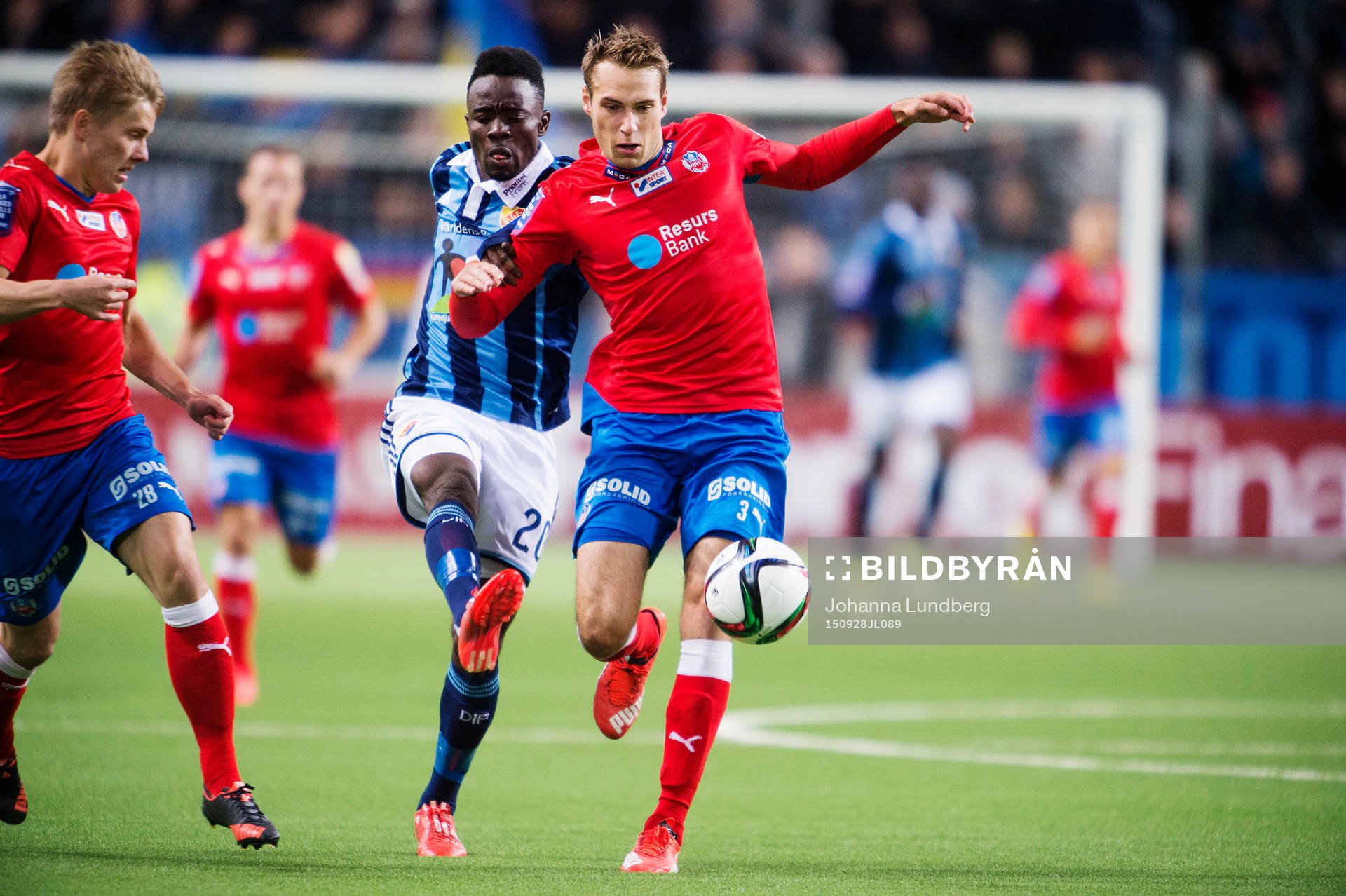 Djurgårdens Sam Johnson och Helsingborgs Frederik Helstrup