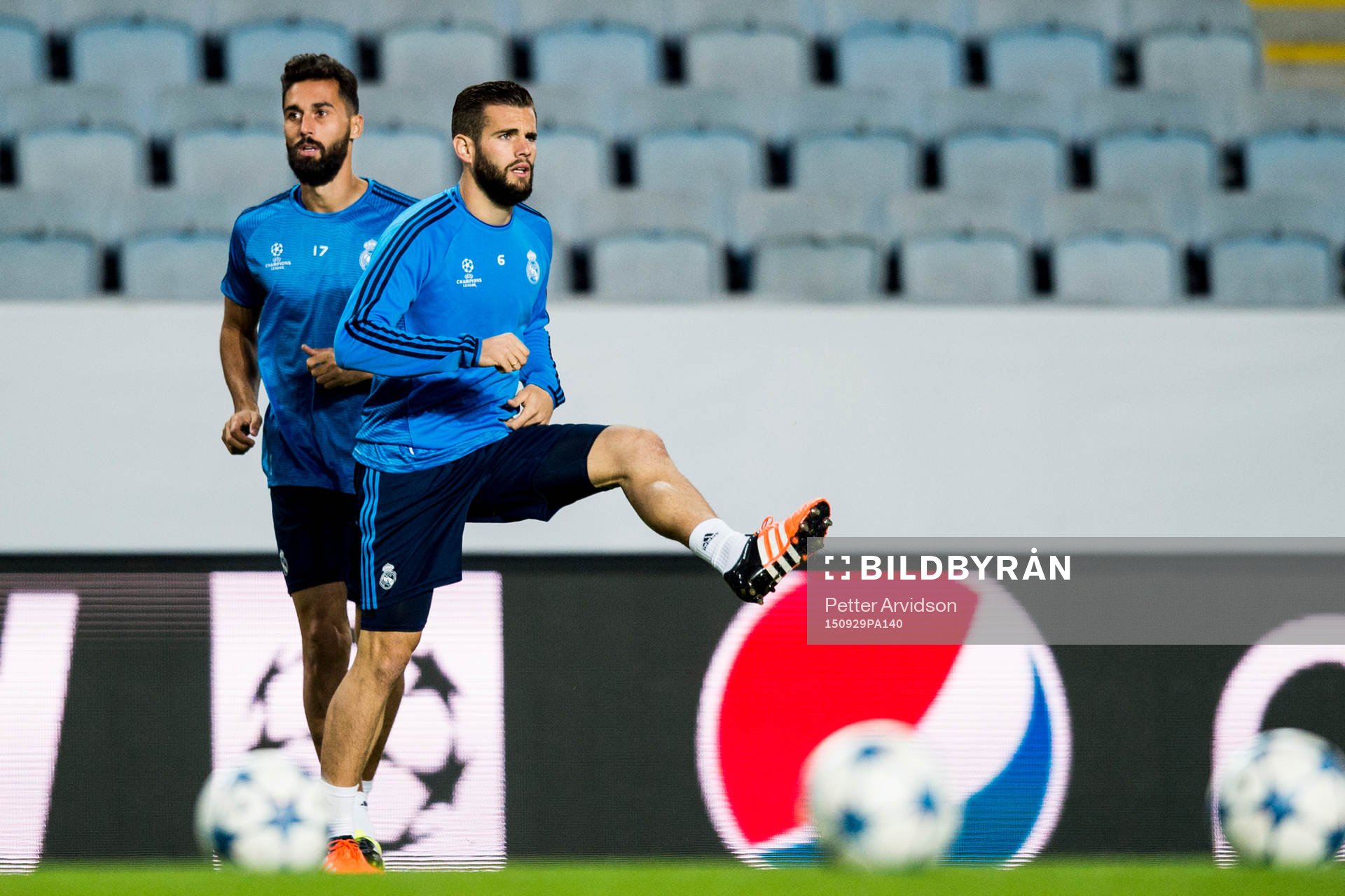 Real Madrids Arbeloa och Nacho Monreal