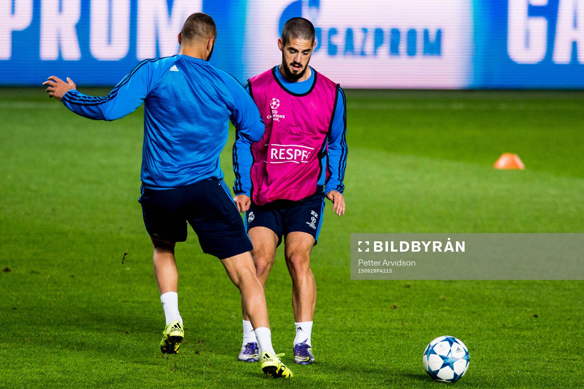 Real Madrids Karim Benzema och Isco