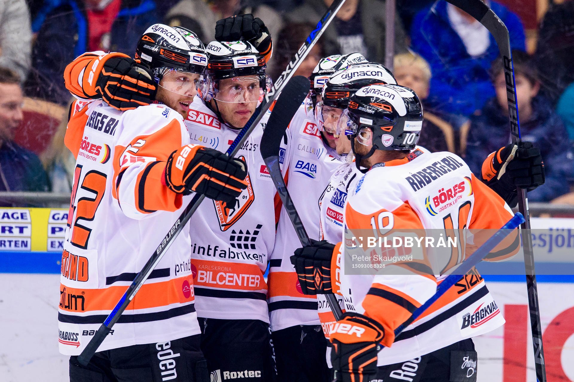 Karlskrona spelarna jublar
