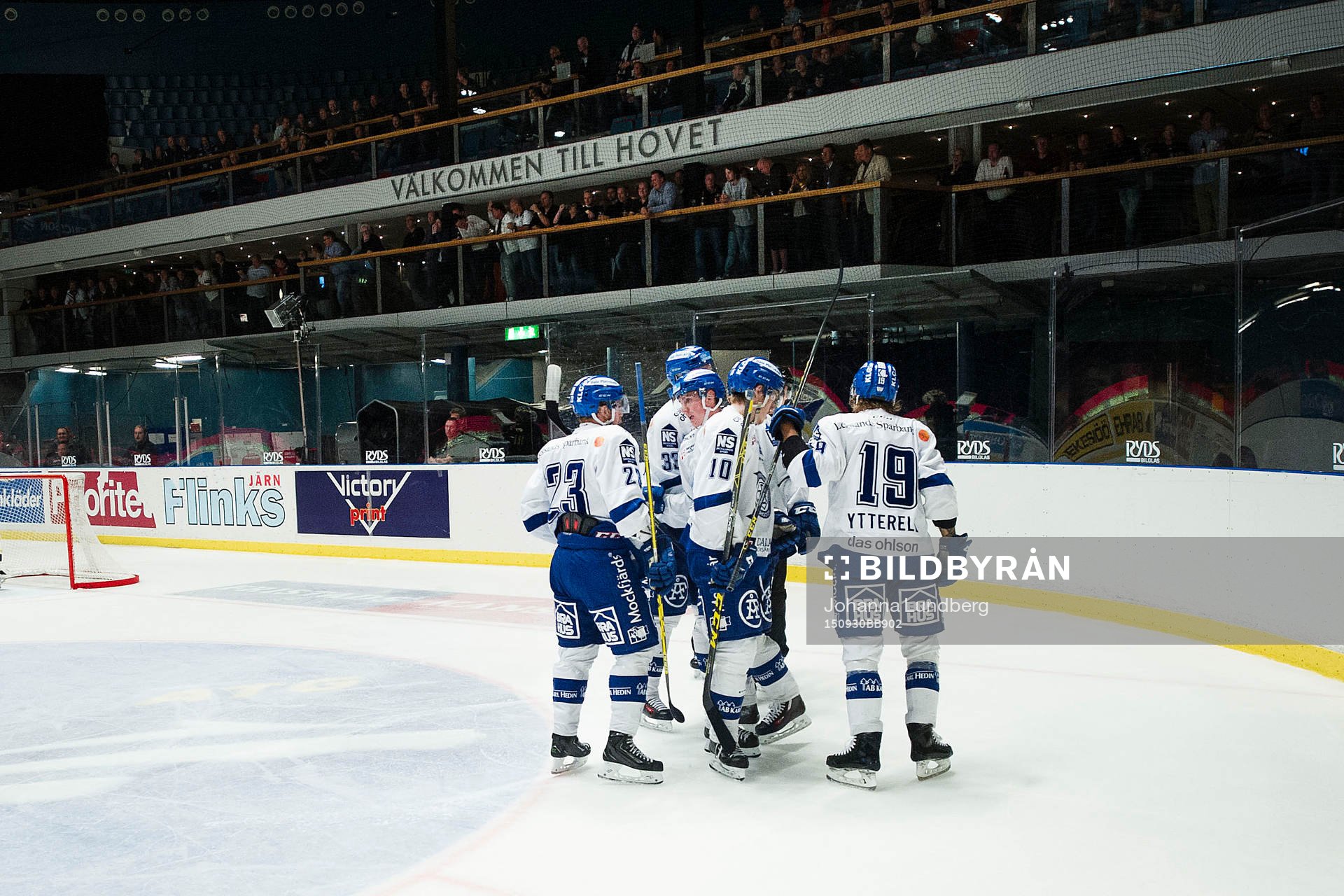 Leksands spelare jublar