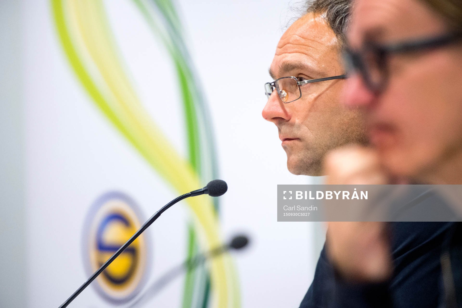 GAIS tränare Per-Ola Ljung på presskonferensen