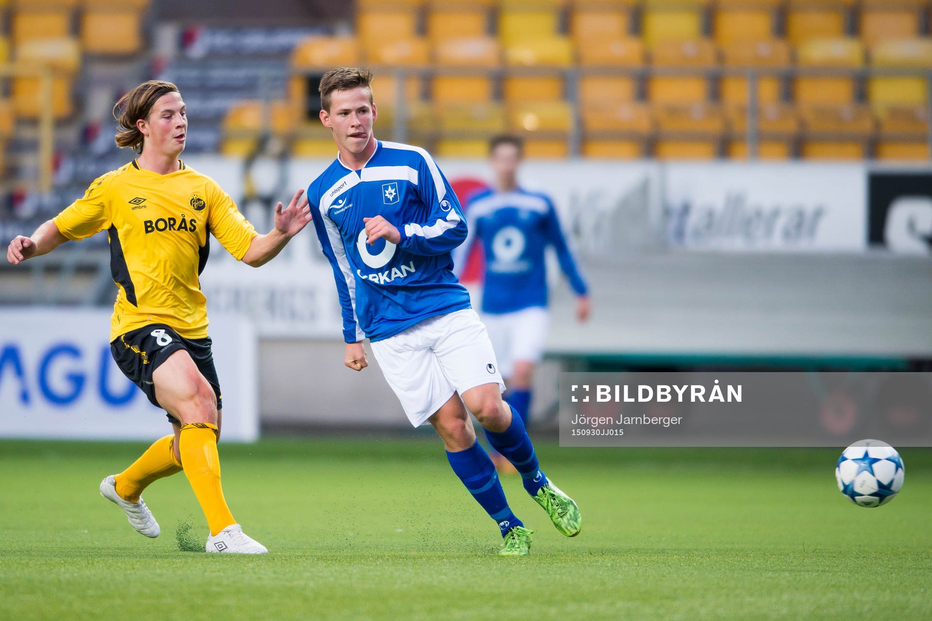 Stjarnans Alex Hauksson och Elfsborgs Simon Olsson