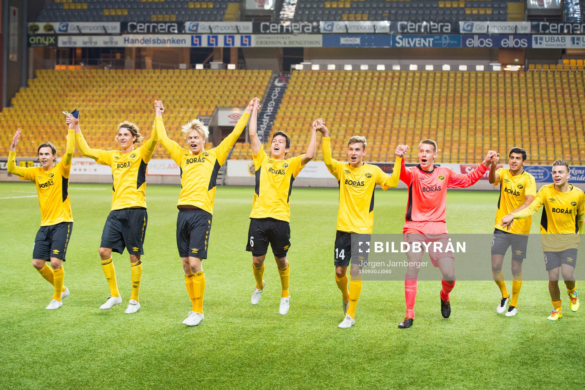 Elfsborgs spelare jublar