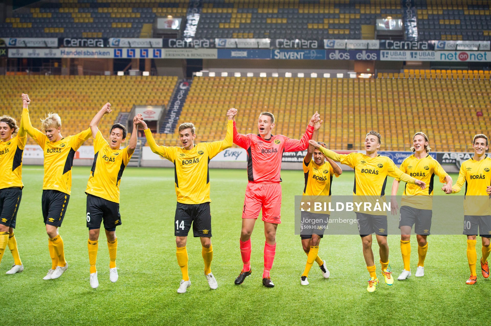 Elfsborgs spelare jublar