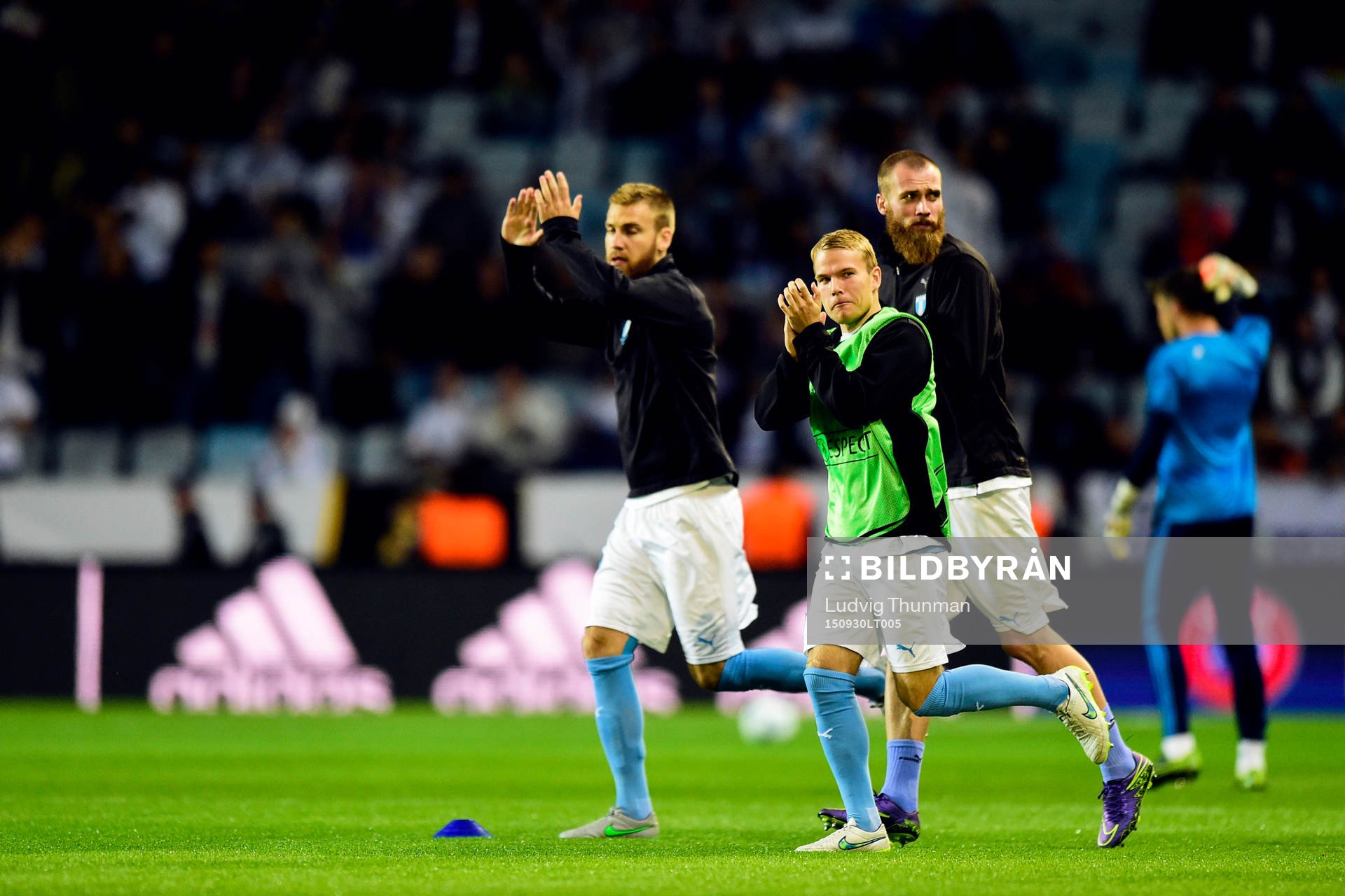 Malmö FFs Rasmus Bengtsson, Oscar Lewicki och Jo Inge