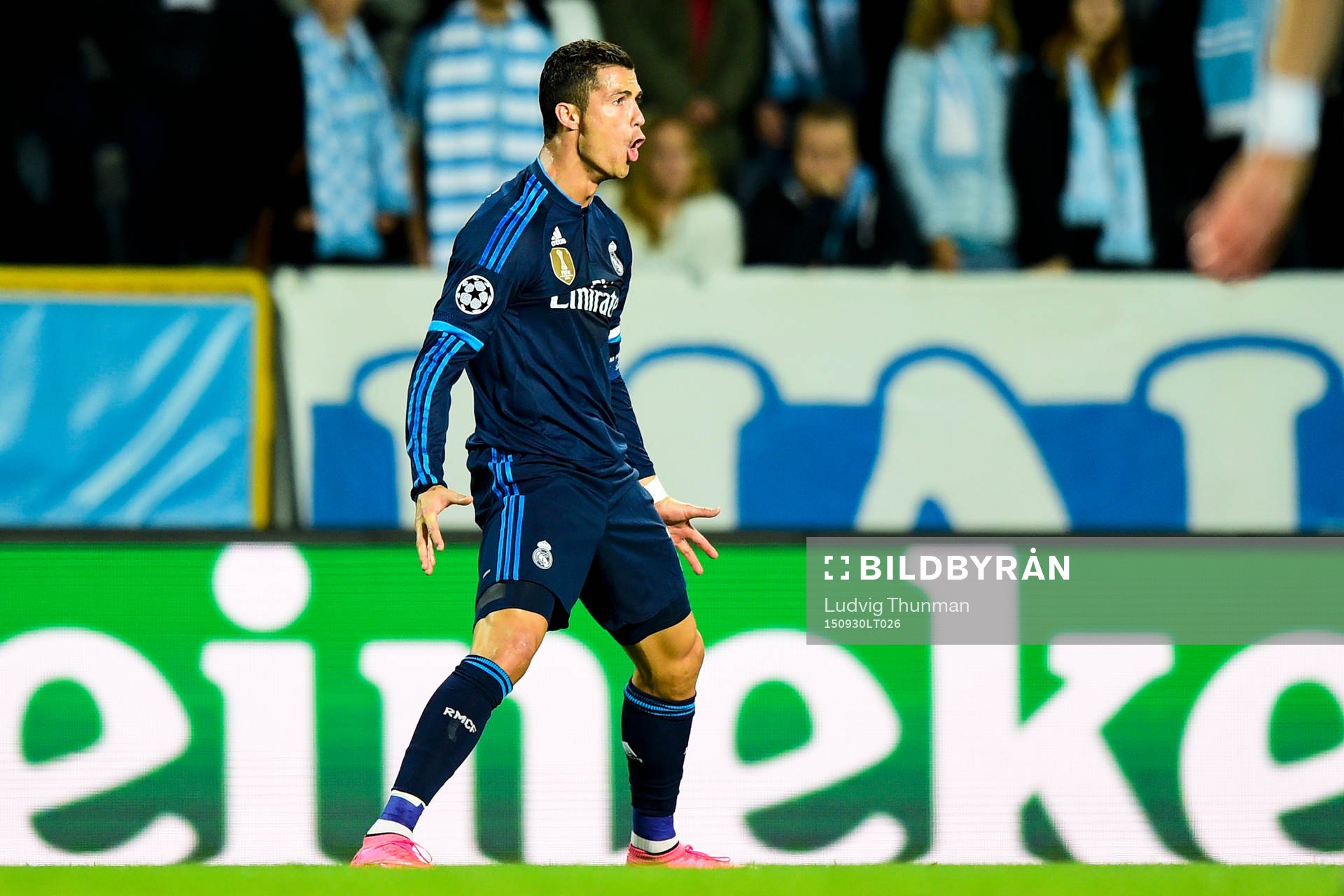 Real Madrids Cristiano Ronaldo jublar