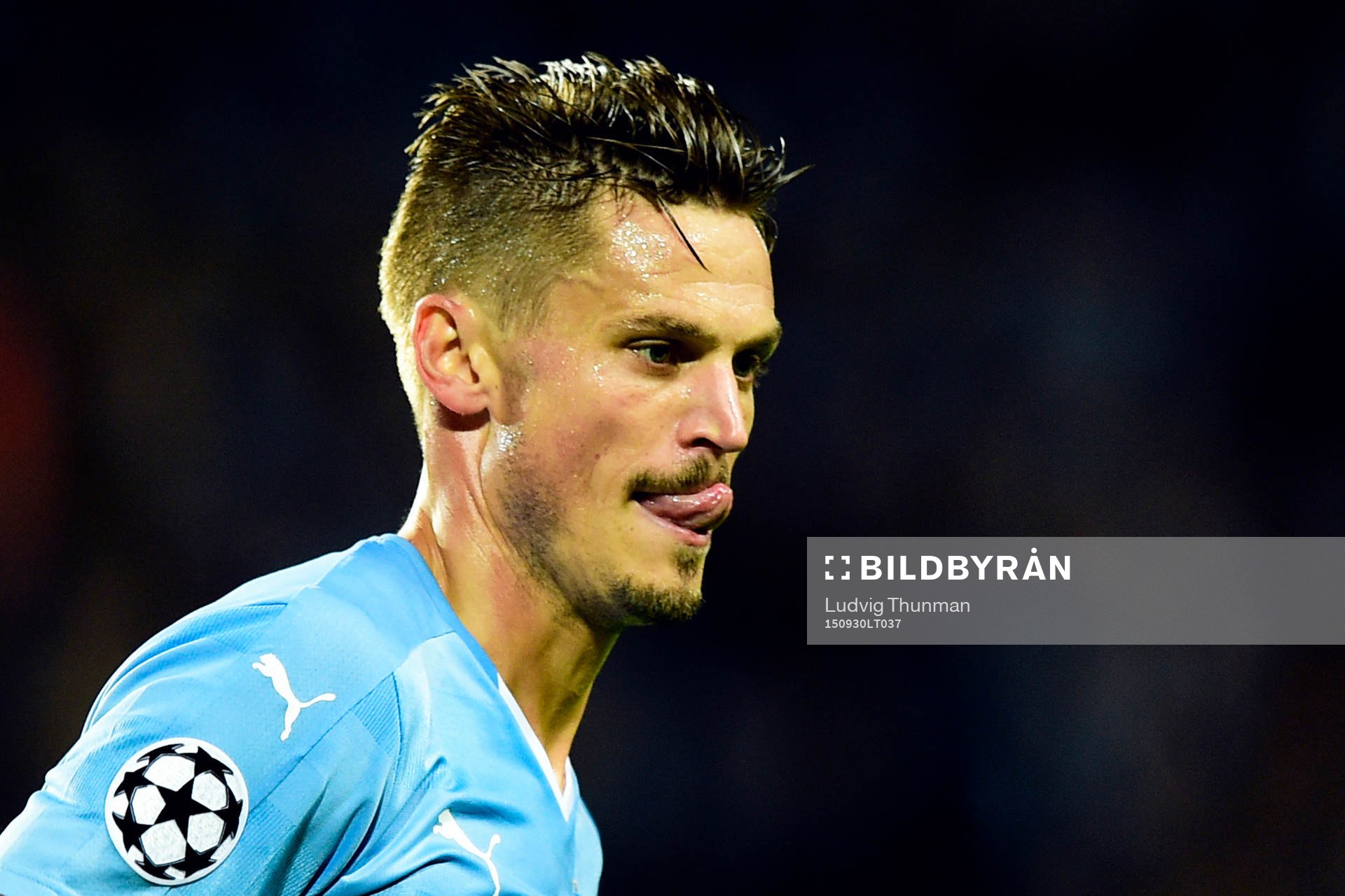 Malmö FFs Markus Rosenberg deppar
