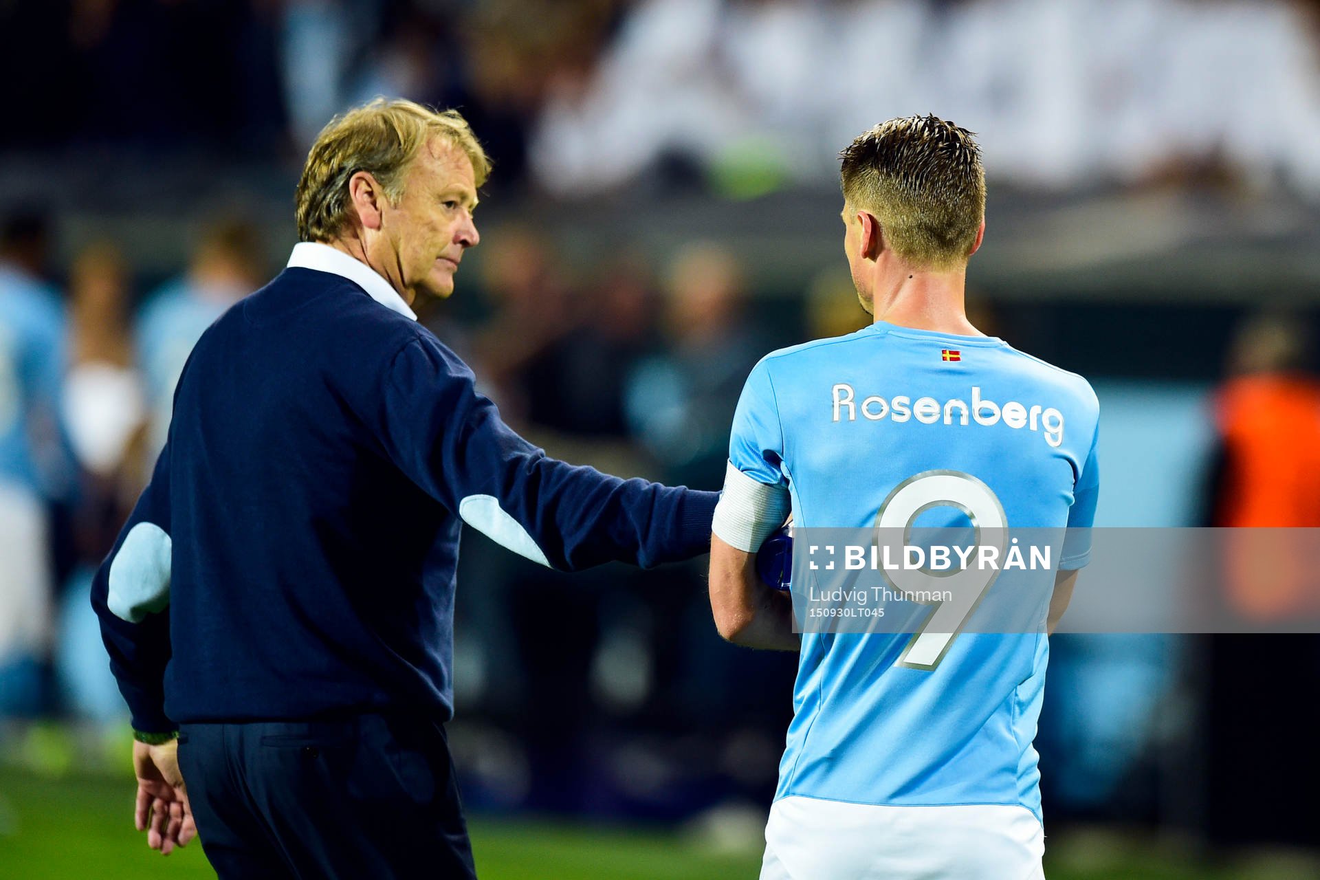 Malmö FFs tränare Åge Hareide och Malmö FFs Markus
