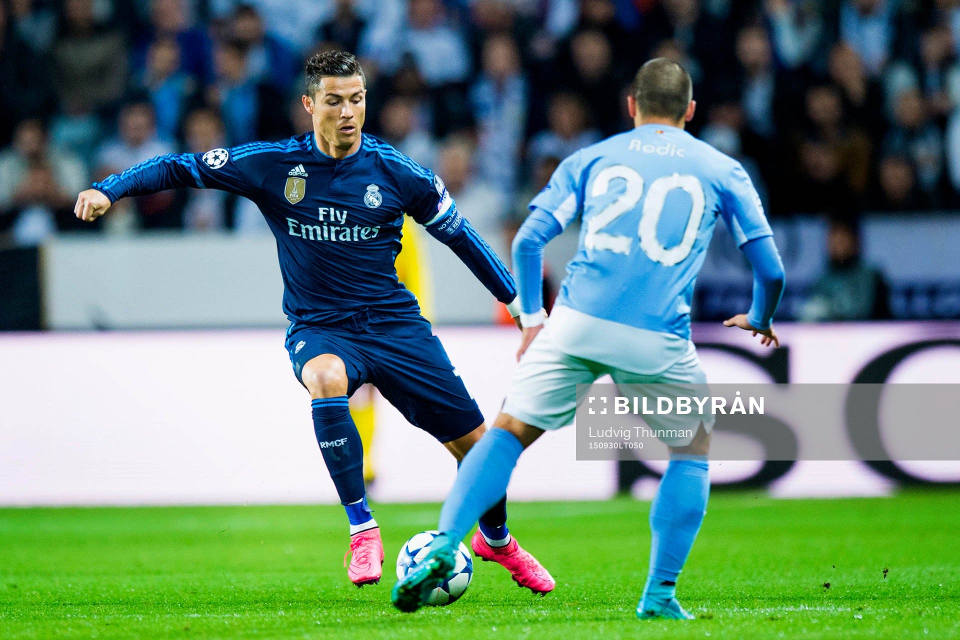 Real Madrids Cristiano Ronaldo utmanar Malmö FFs Vladimir
