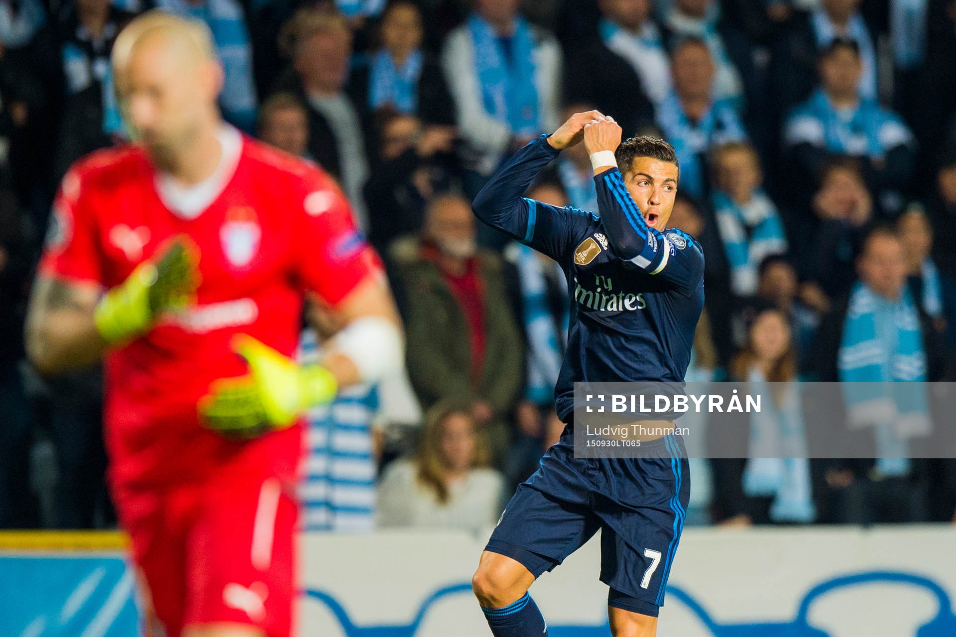 Real Madrids Cristiano Ronaldo jublar