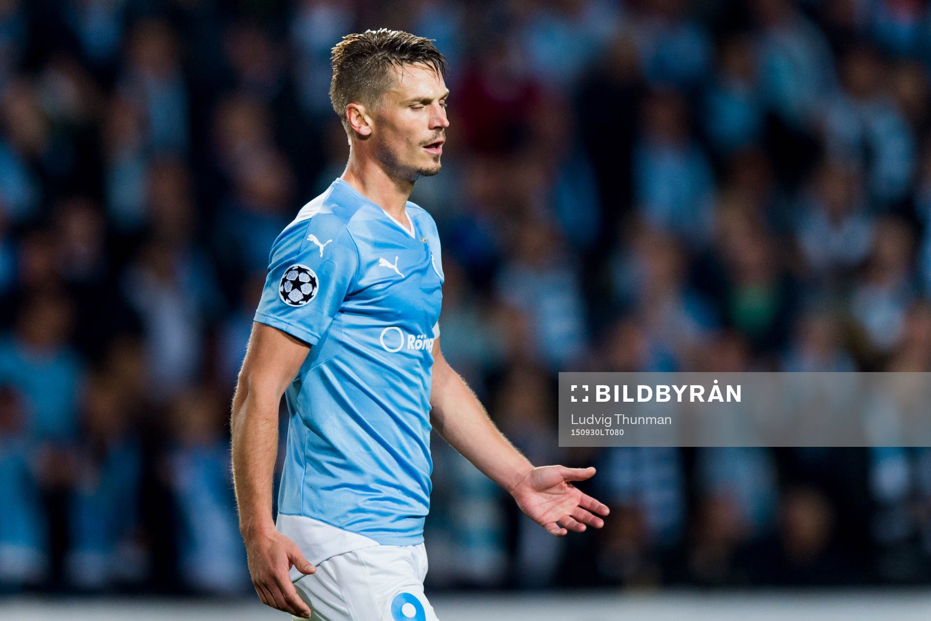 Malmö FFs Markus Rosenberg deppar