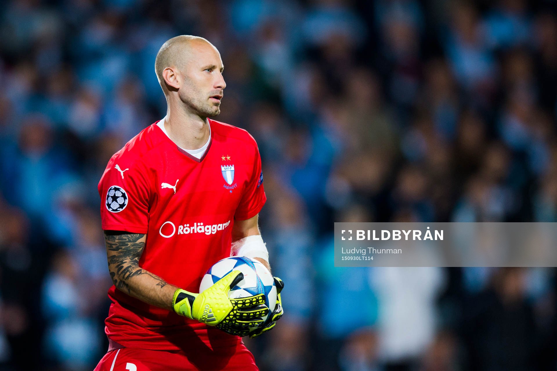 Malmö FFs målvakt Johan Wiland