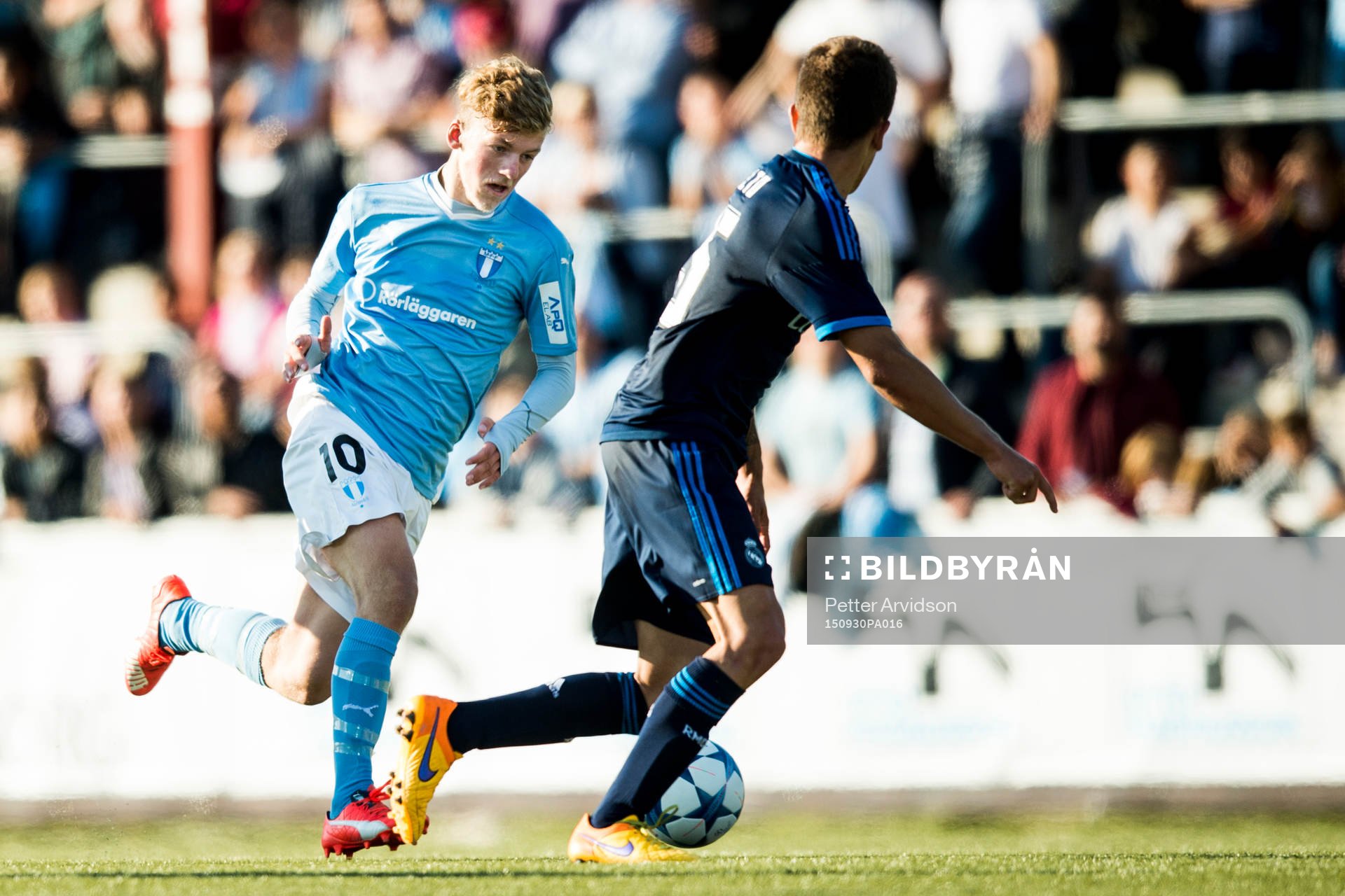 Malmö FFs Teddy Bergqvist och Real Madrids Javier Sanchez