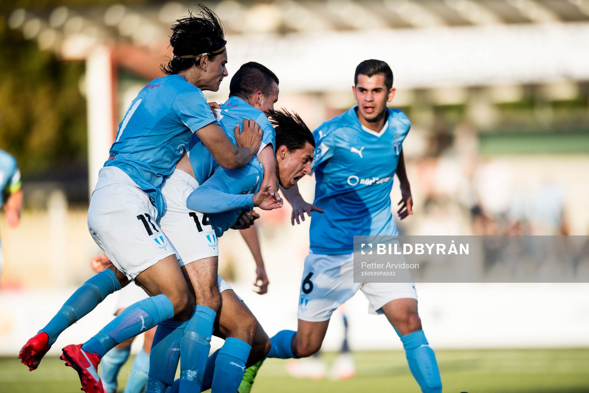 Malmö FFs Emin Karaman, Isak Redzic, Granit Stagova och