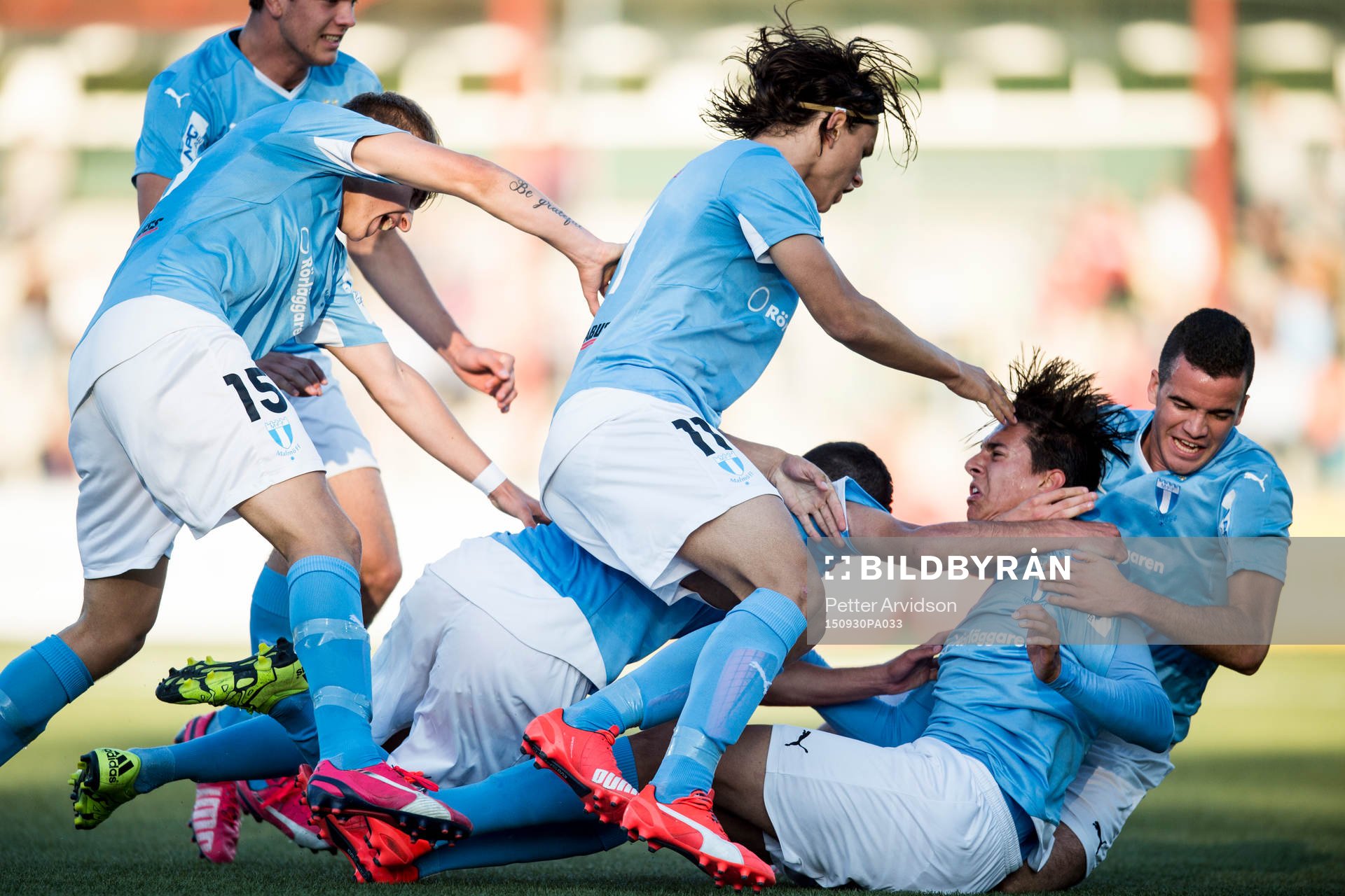 Malmö FFs spelare jublar