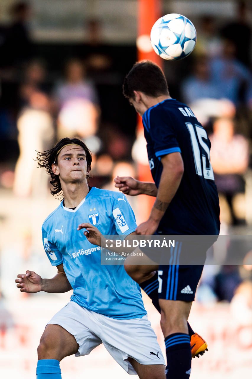 Malmö FFs Emin Karaman och Real Madrids Alejandro Salto