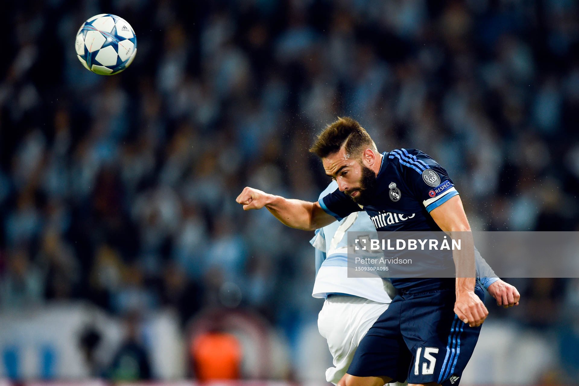 Malmö FFs Jo Inge Berget och Real Madrids Daniel Carvajal