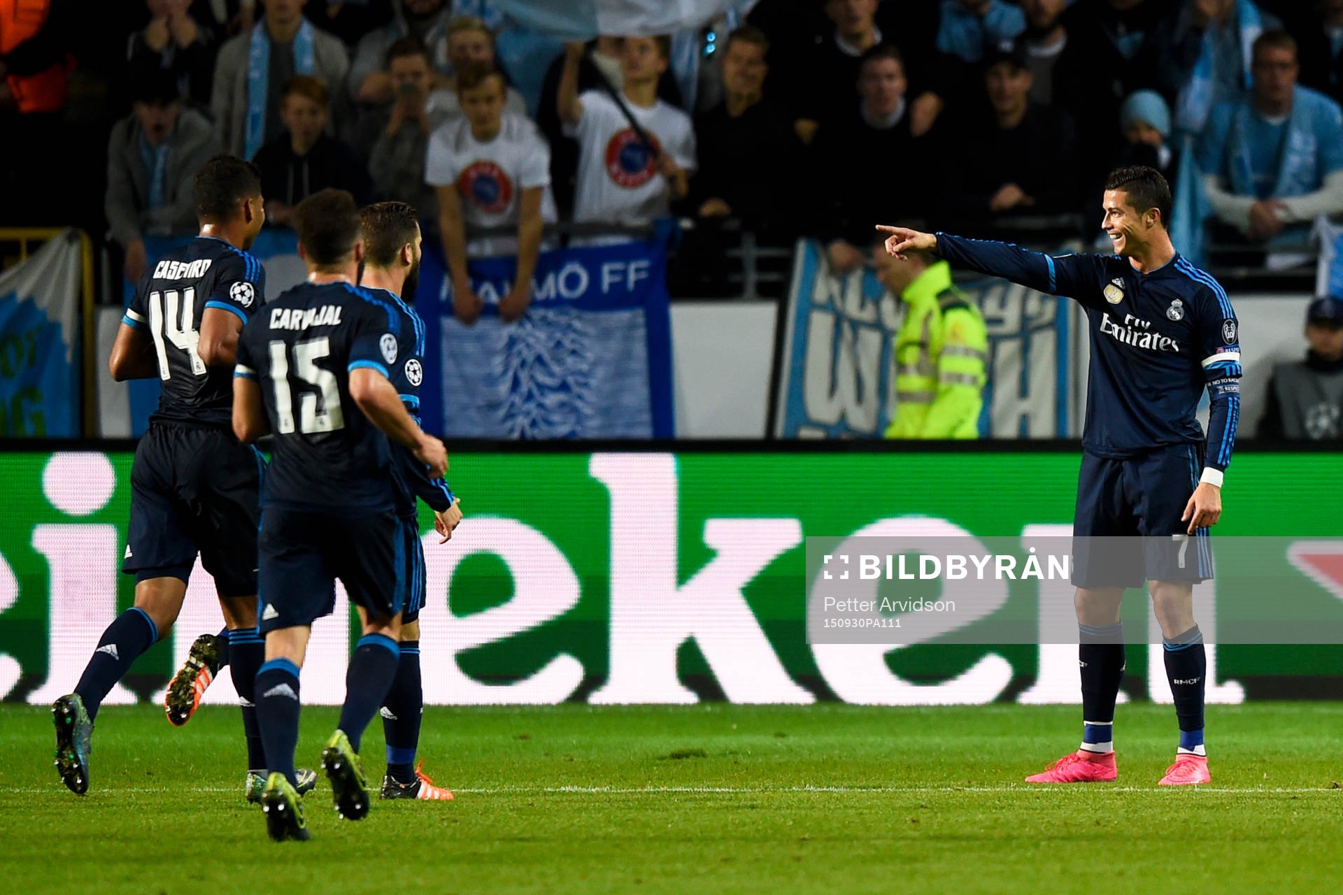 Real Madrids Cristiano Ronaldo jublar