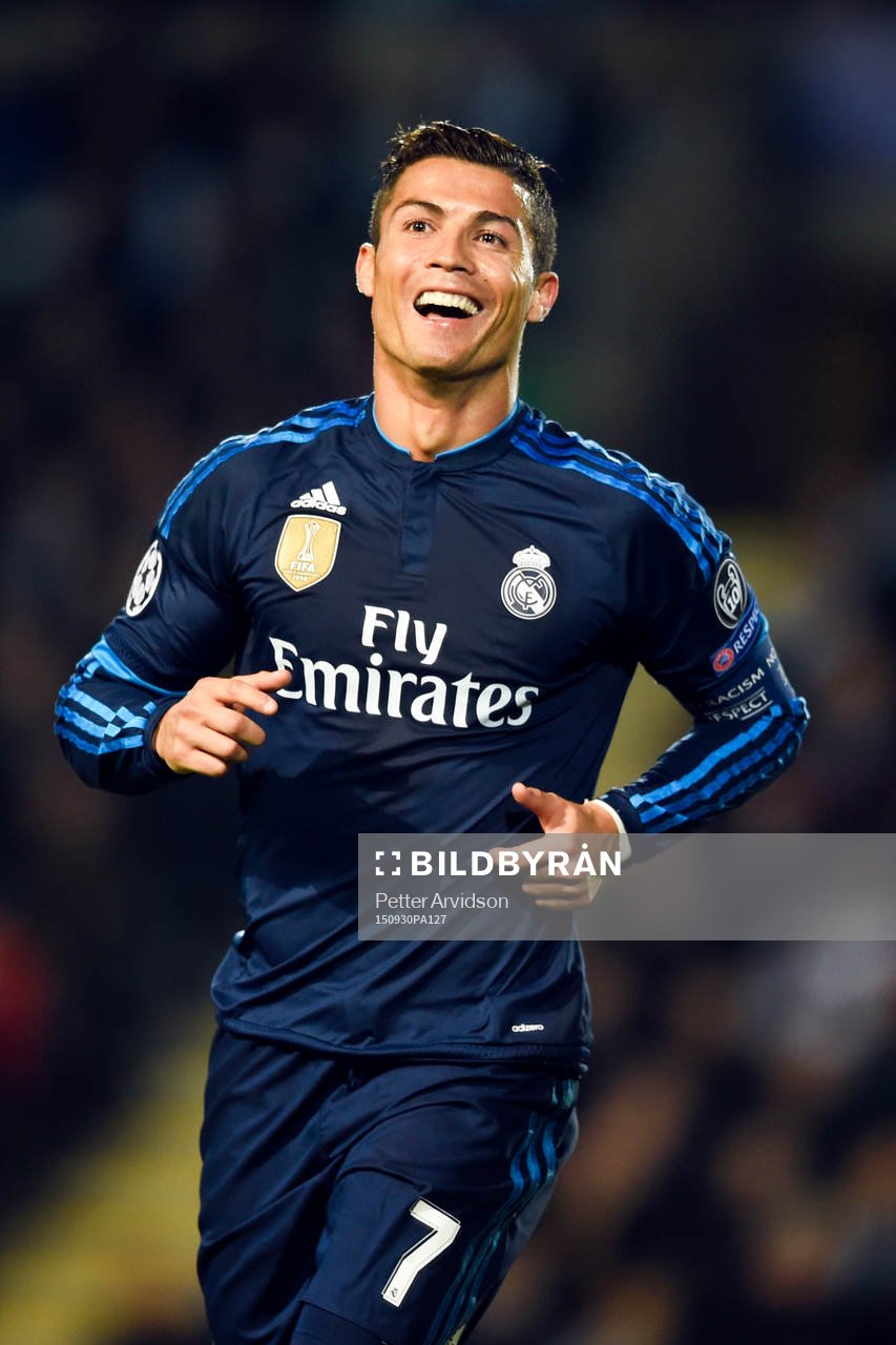 Real Madrids Cristiano Ronaldo jublar