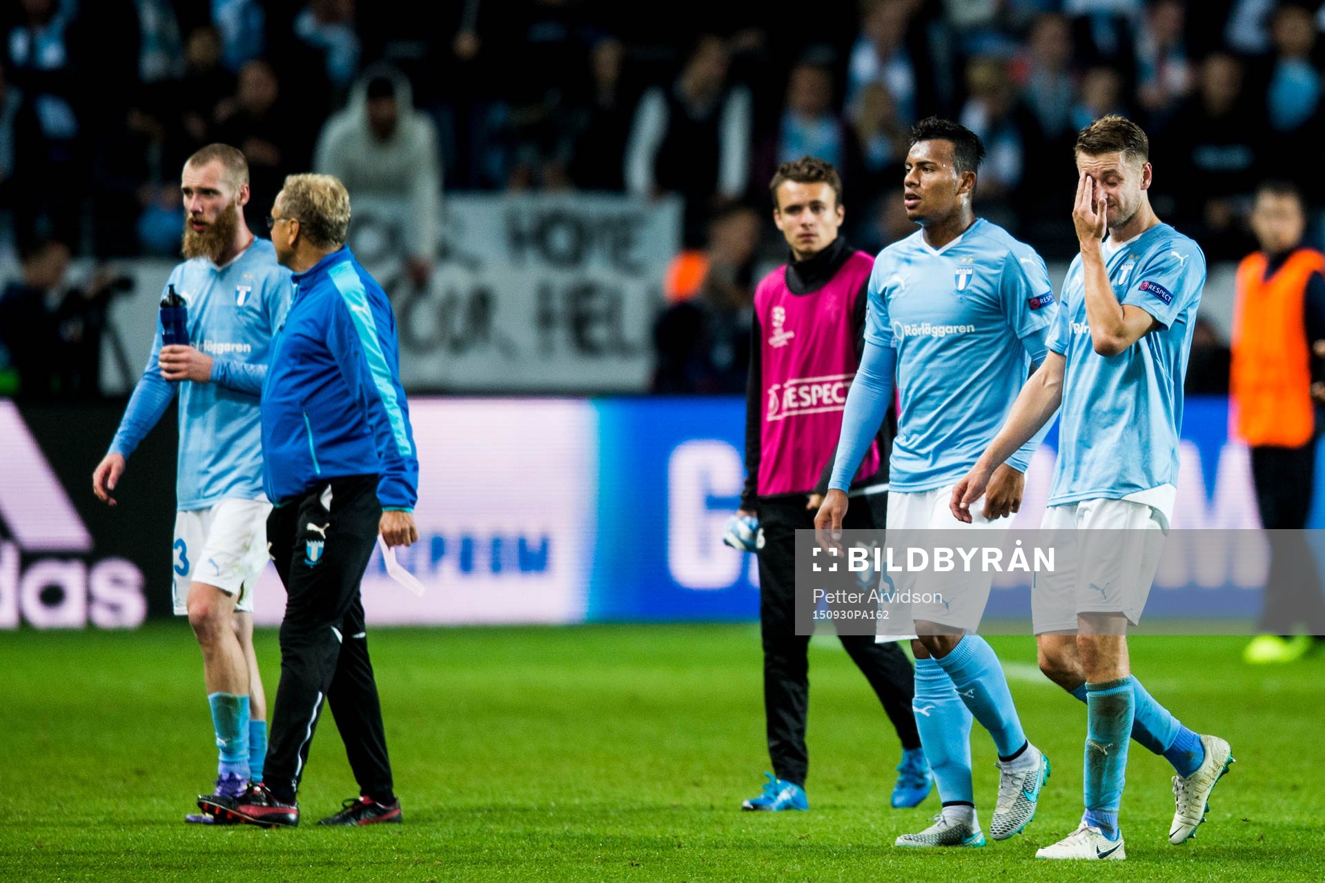 Malmö FFs Jo Inge Berget, Andreas Vindheim, Luis Felipe